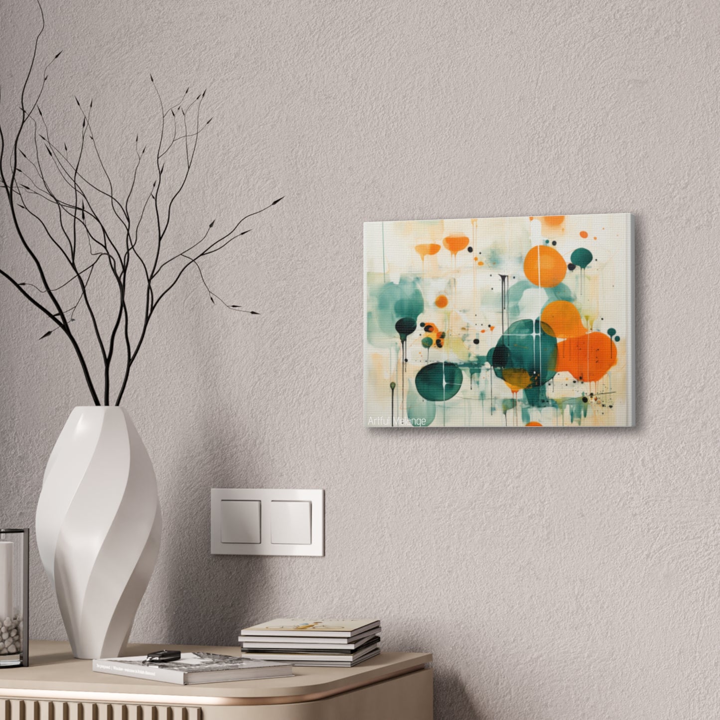 Primary Elegance: A Symphony of Sophistication Canvas Print