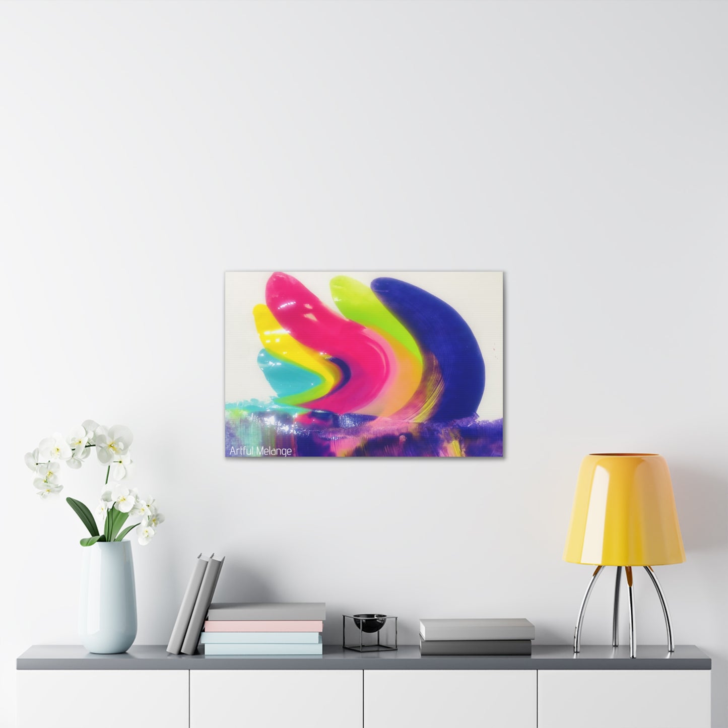 Primary Elegance: A Symphony of Sophistication Canvas Print