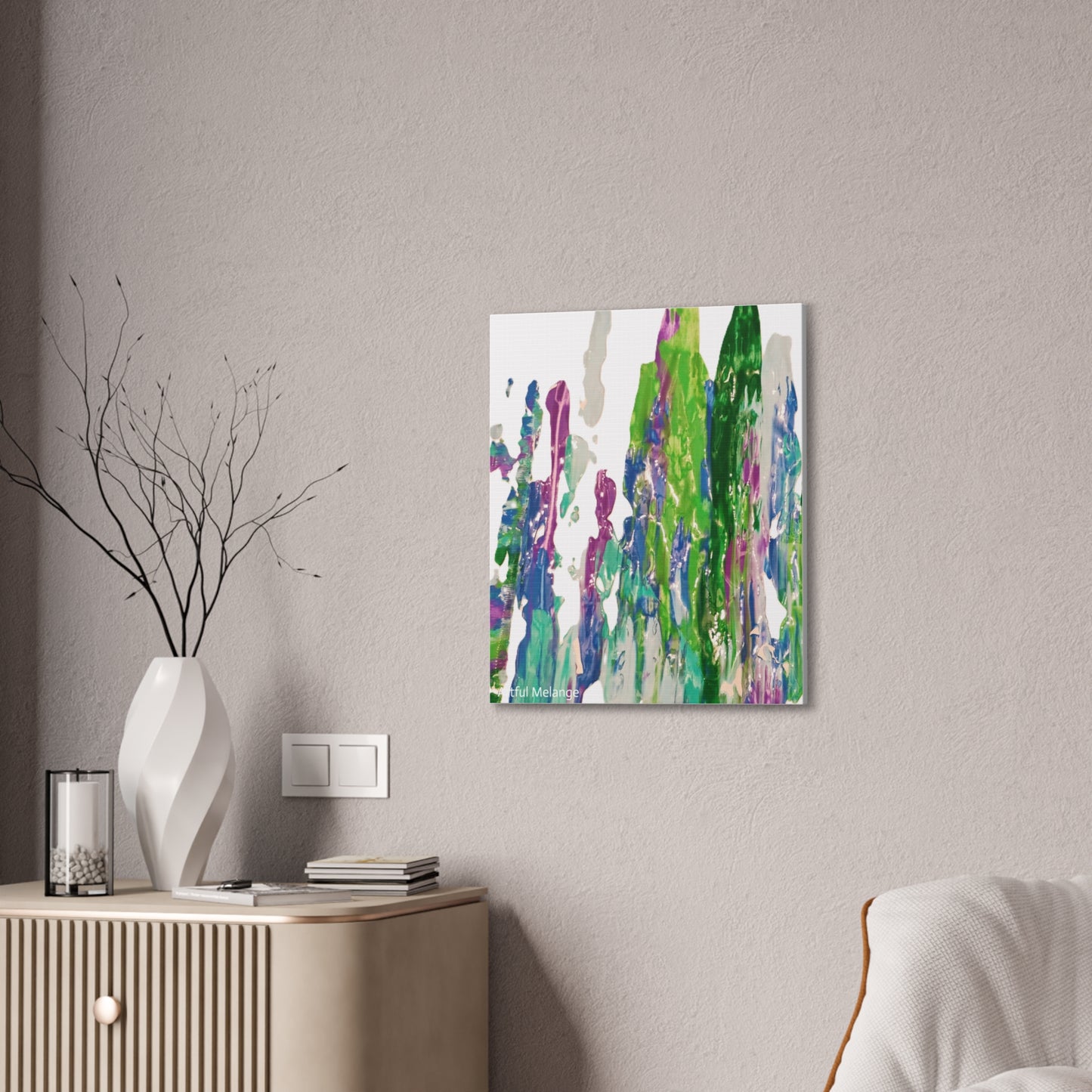 Acrylic Abstract Canvas Print - Richly Textured Artistry