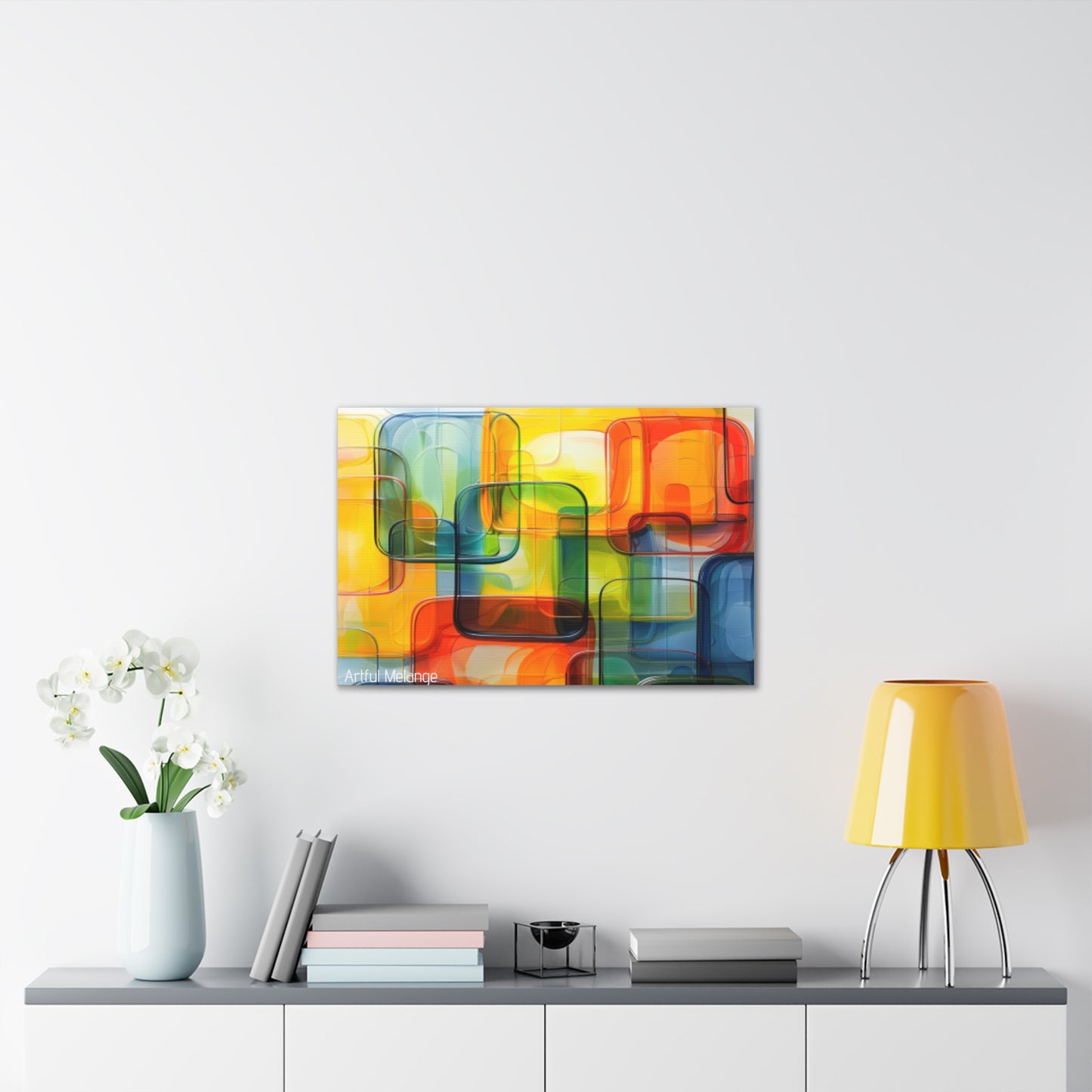 Primary Elegance: A Symphony of Sophistication Canvas Print