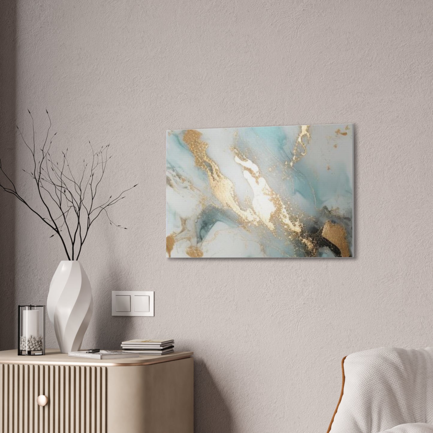 Gold Elegance: A Symphony of Sophistication Canvas Print