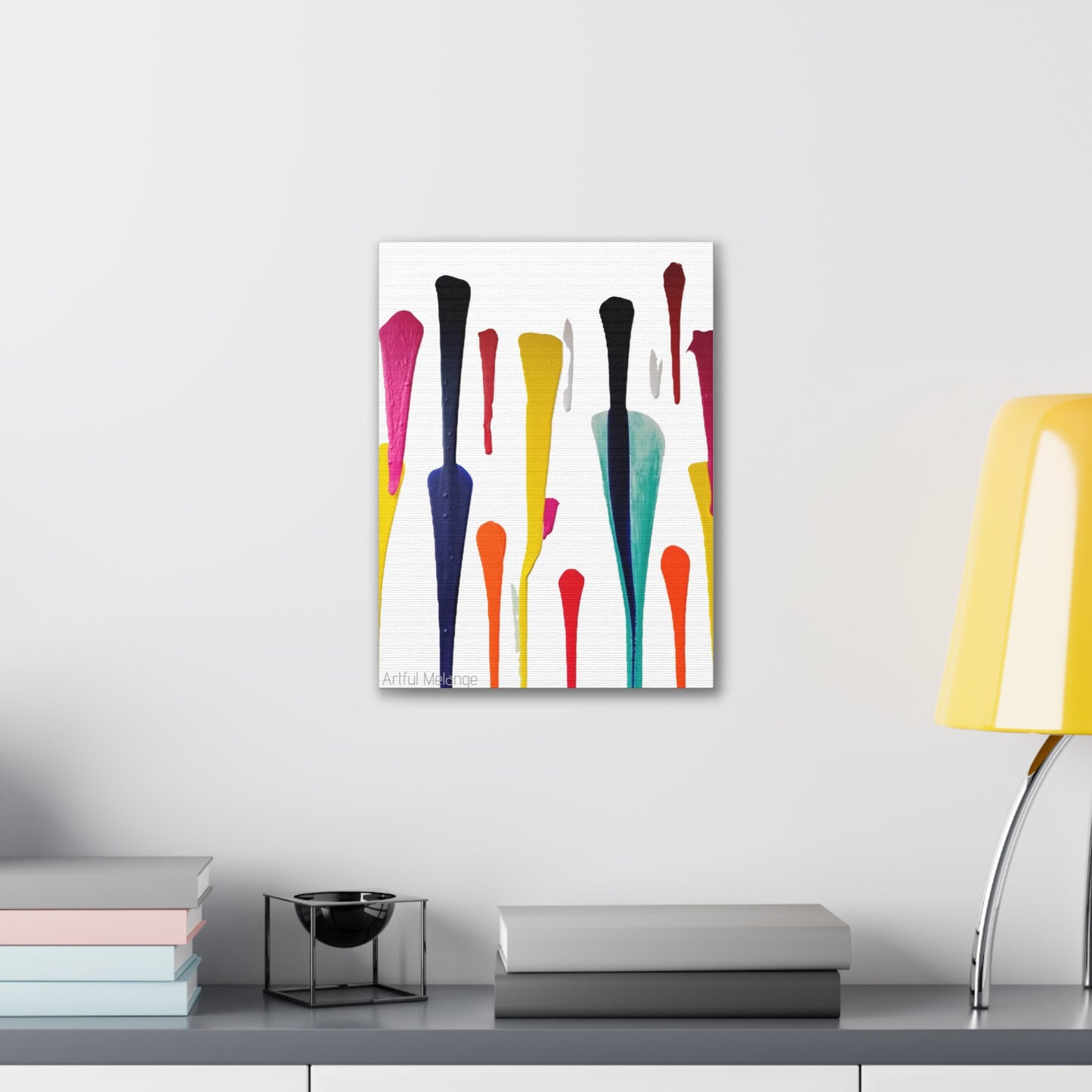 Primary Elegance: A Symphony of Sophistication Canvas Print