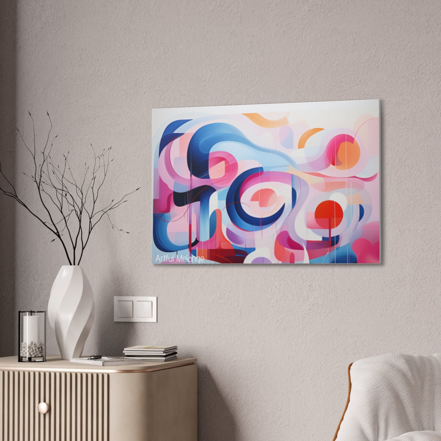 Primary Elegance: A Symphony of Sophistication Canvas Print