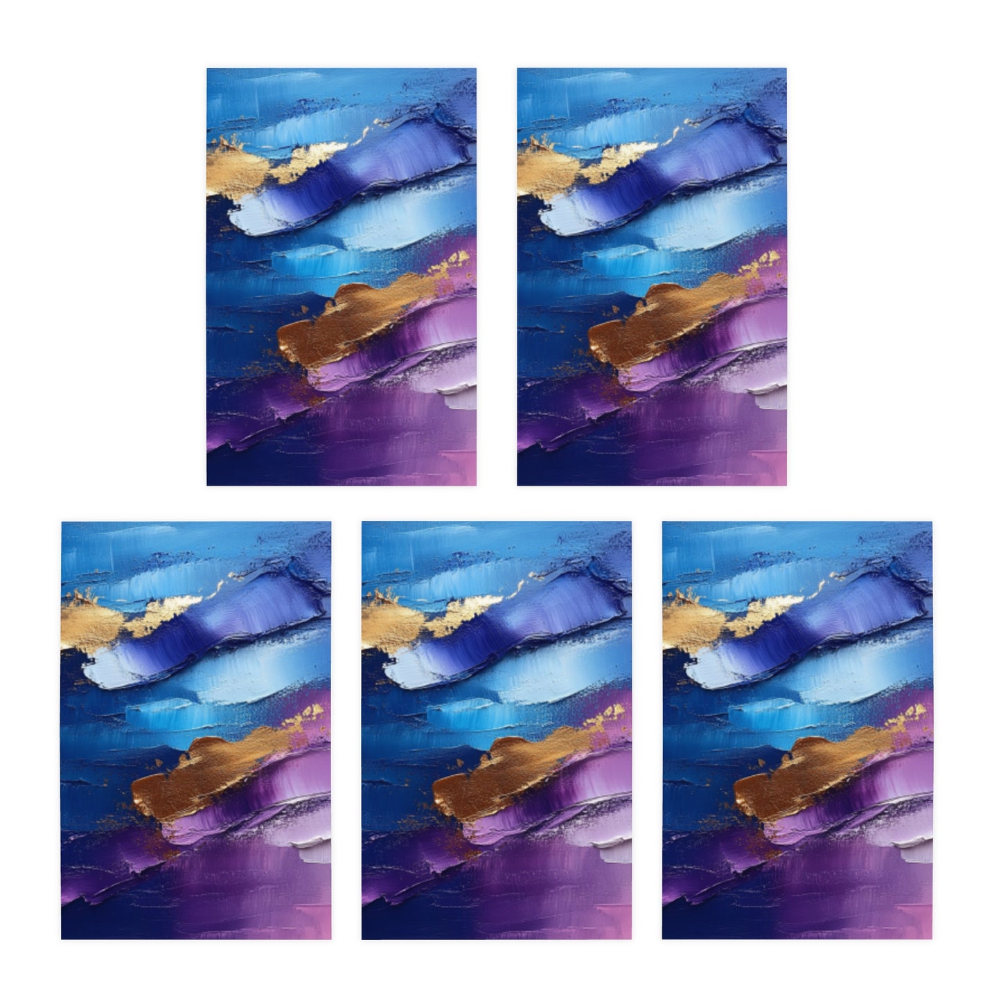 Elegance in Ink:  Abstract Art Note Card Set(5-Pack)