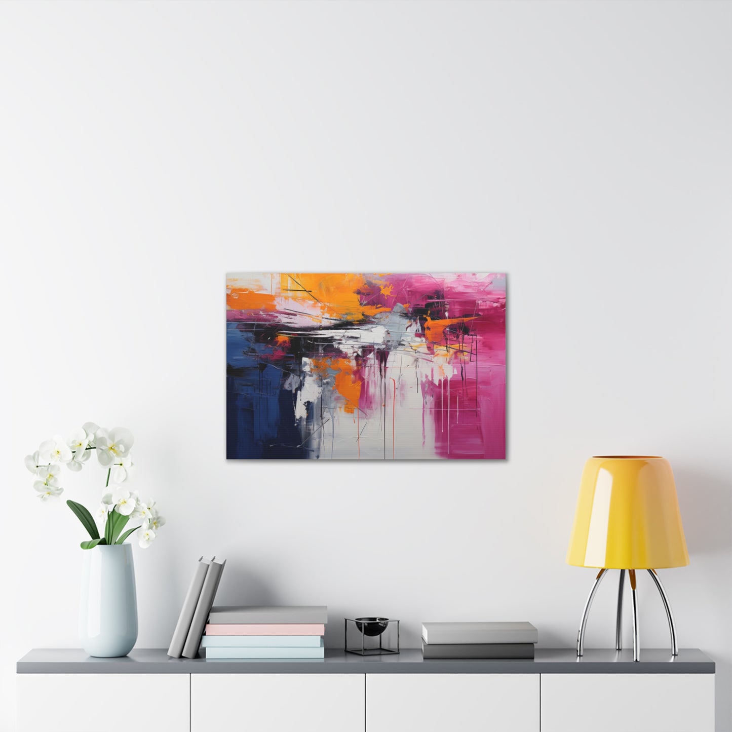 Primary Elegance: A Symphony of Sophistication Canvas Print