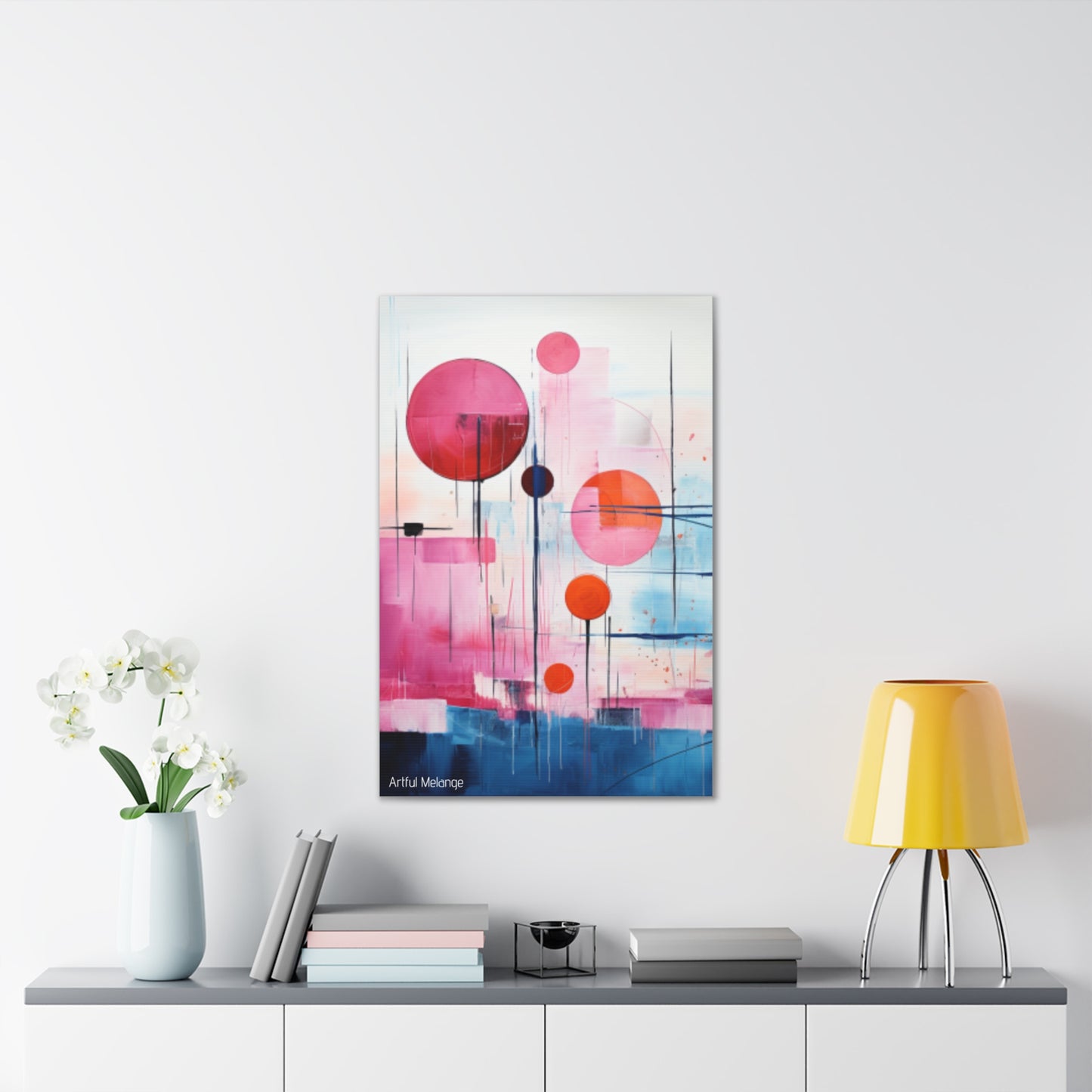 Primary Elegance: A Symphony of Sophistication Canvas Print