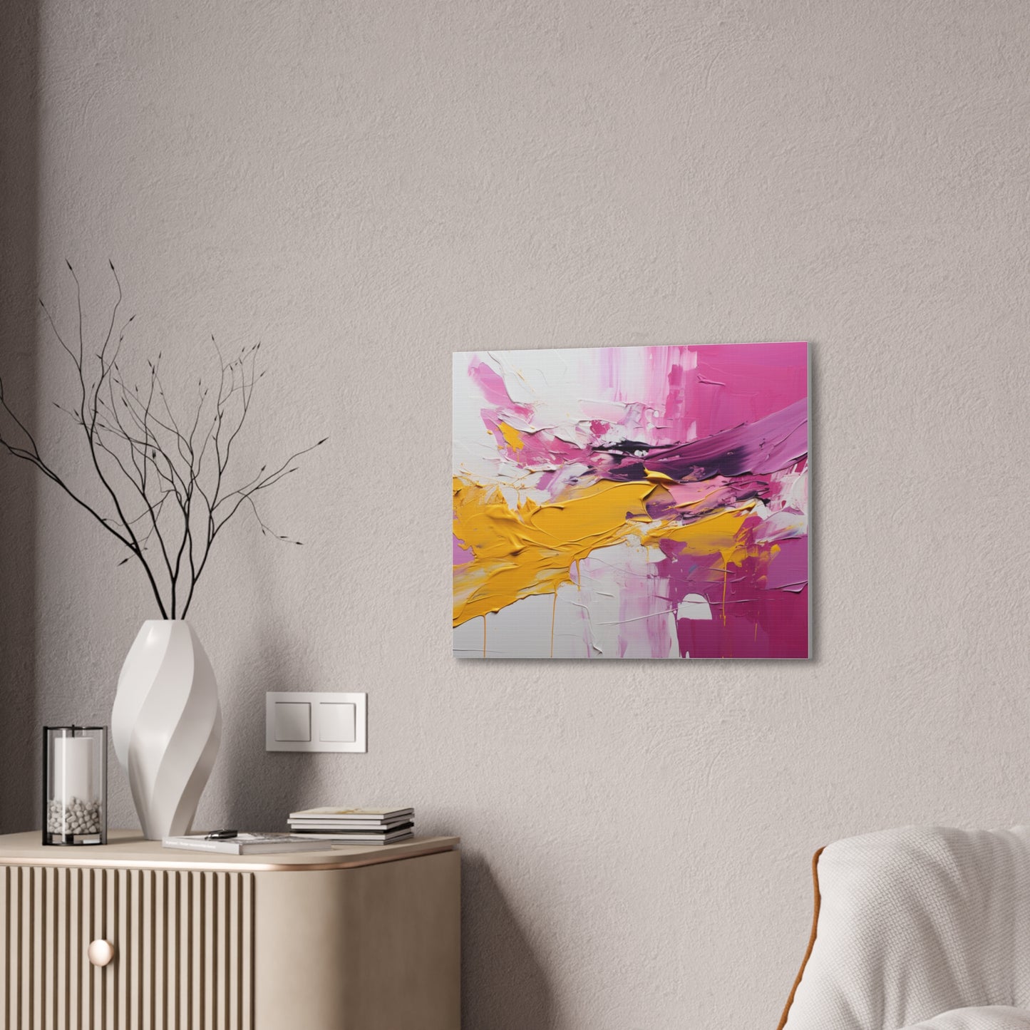 Primary Elegance: A Symphony of Sophistication Canvas Print