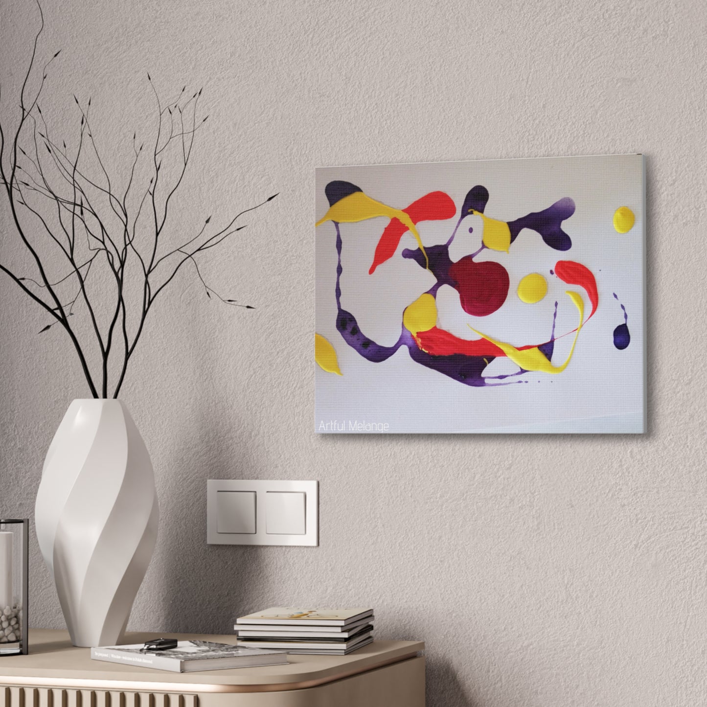 Primary Elegance: A Symphony of Sophistication Canvas Print