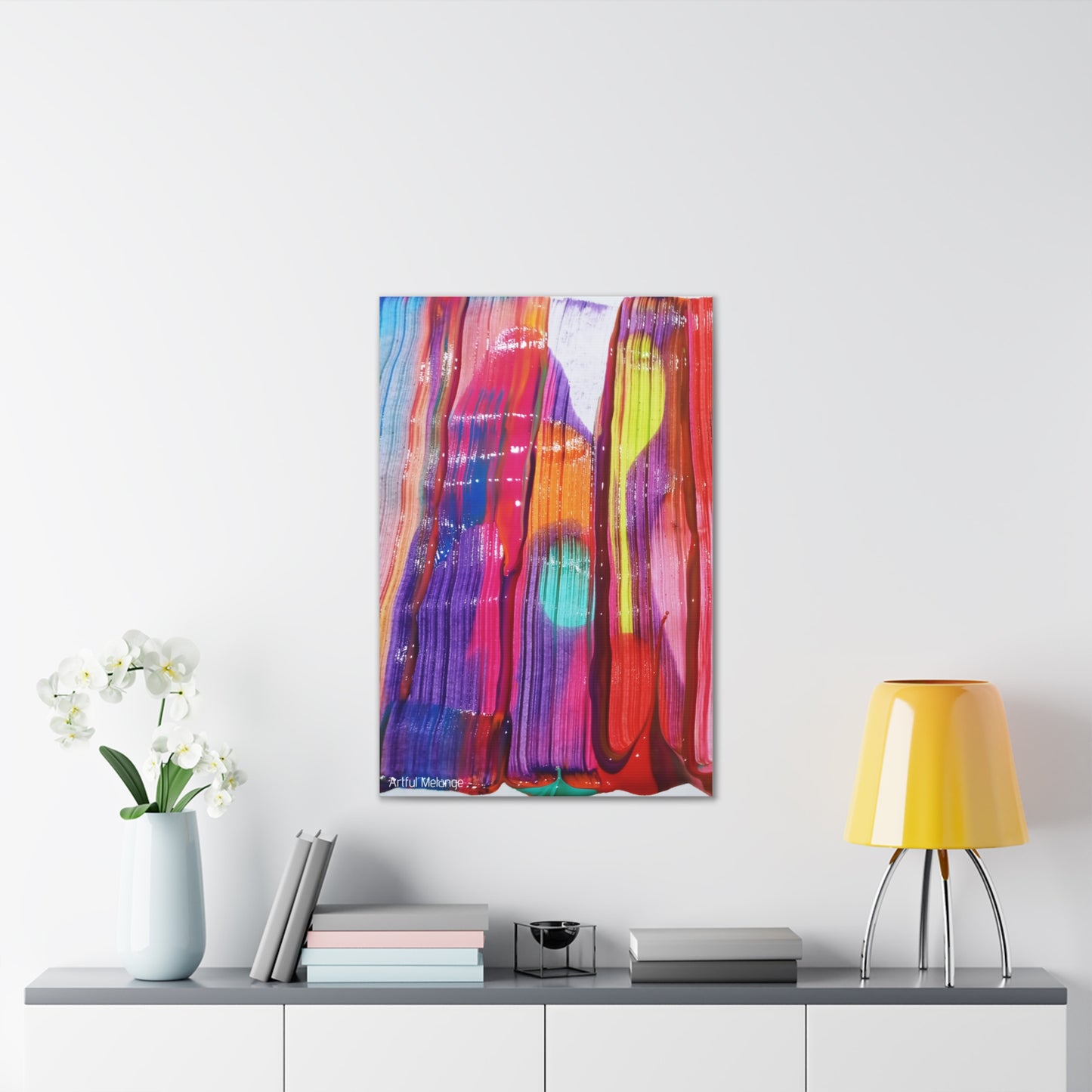 Primary Elegance: A Symphony of Sophistication Canvas Print