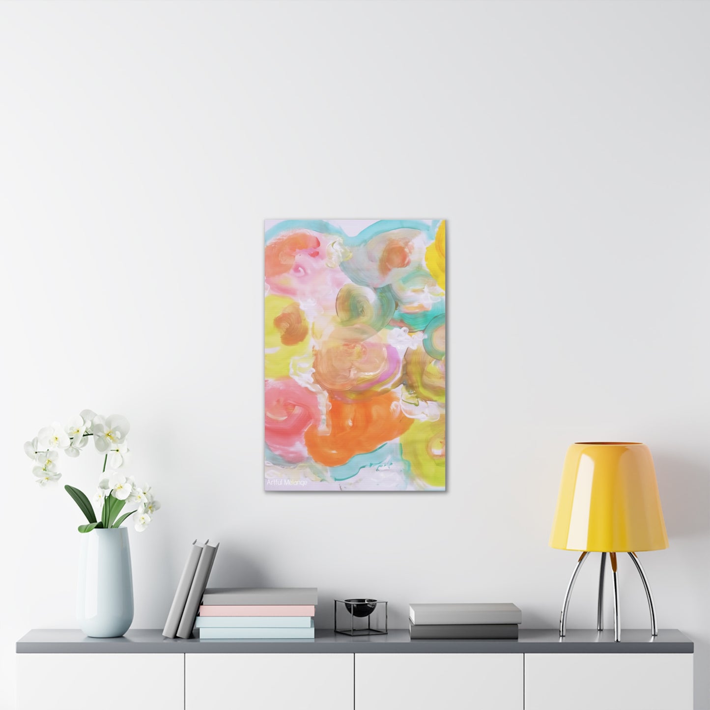 Primary Elegance: A Symphony of Sophistication Canvas Print