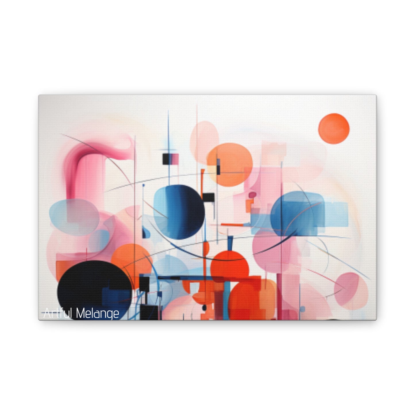 Primary Elegance: A Symphony of Sophistication Canvas Print