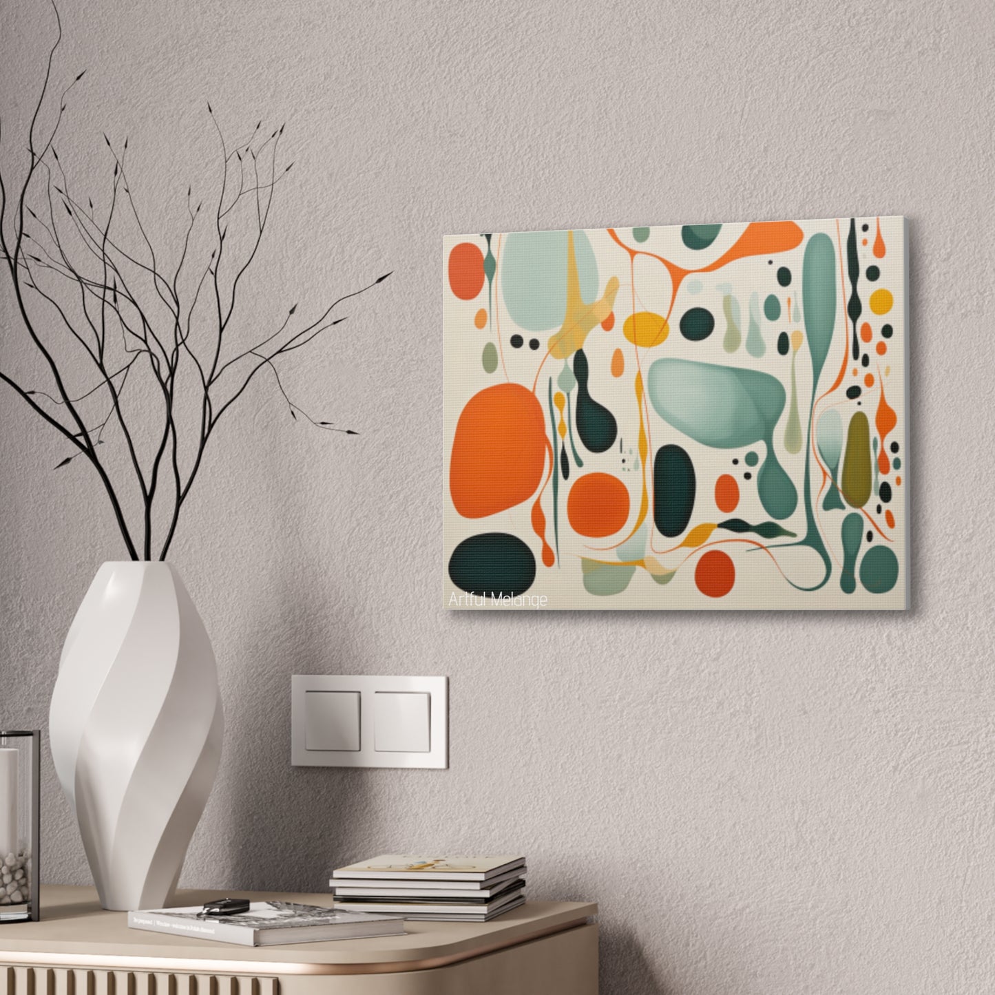 Primary Elegance: A Symphony of Sophistication Canvas Print