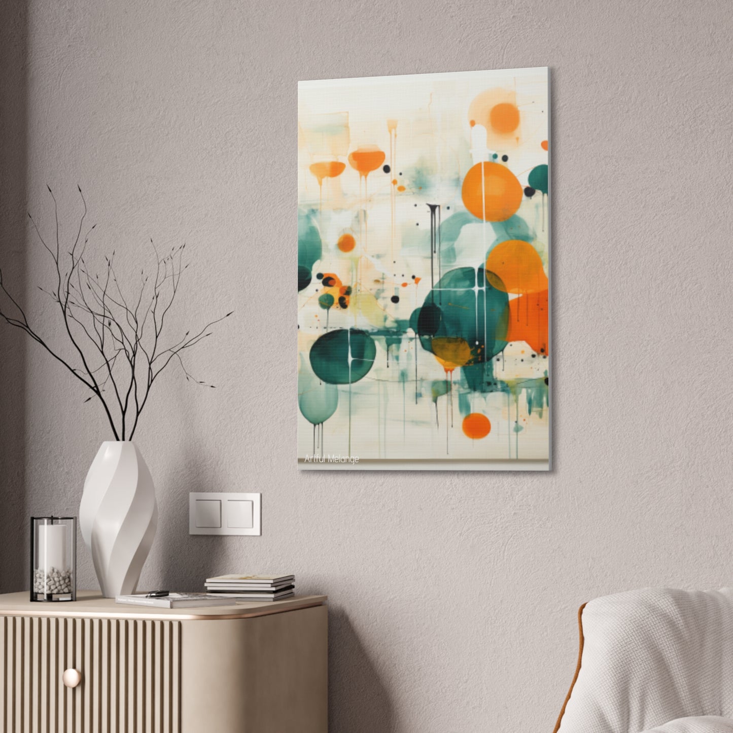 Primary Elegance: A Symphony of Sophistication Canvas Print