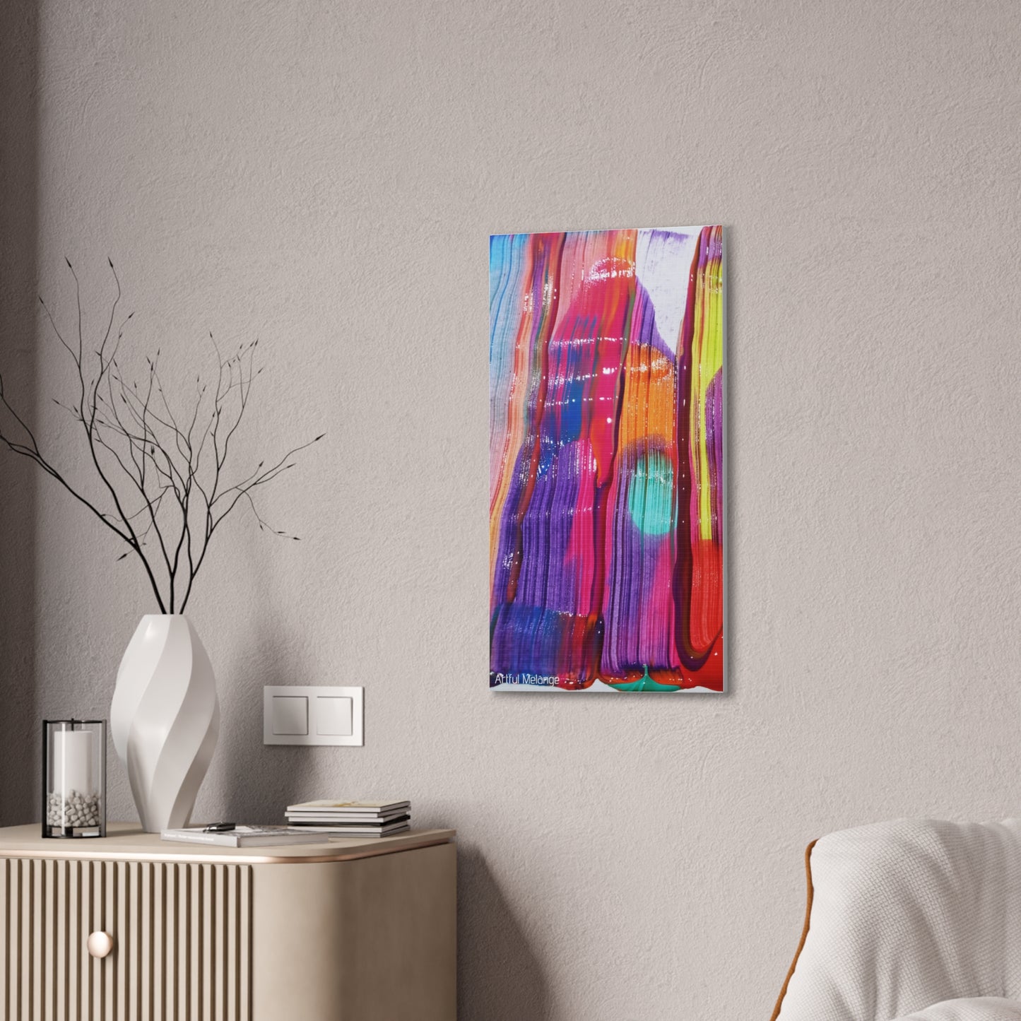 Primary Elegance: A Symphony of Sophistication Canvas Print