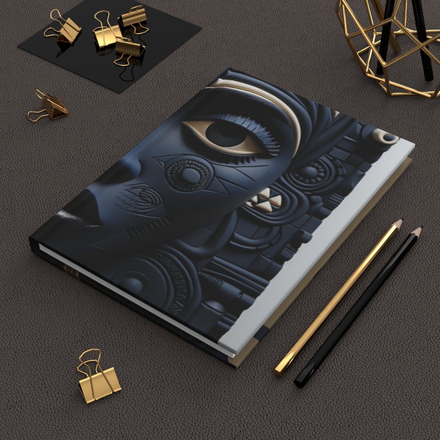 Elegance In Black: Melanated Hardcover Journal