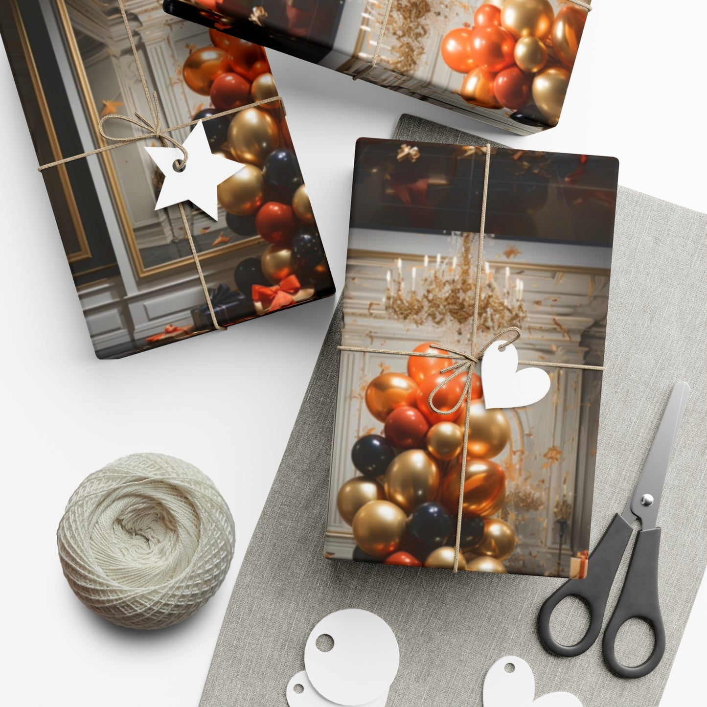 Elegant Gold Holiday Wrapping Paper Collection – Elevate Your Gifts with Sophisticated Style