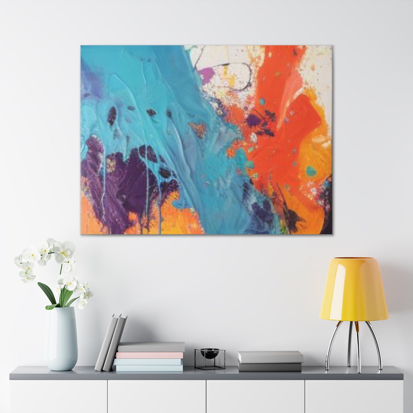 Primary Elegance: A Symphony of Sophistication Canvas Print