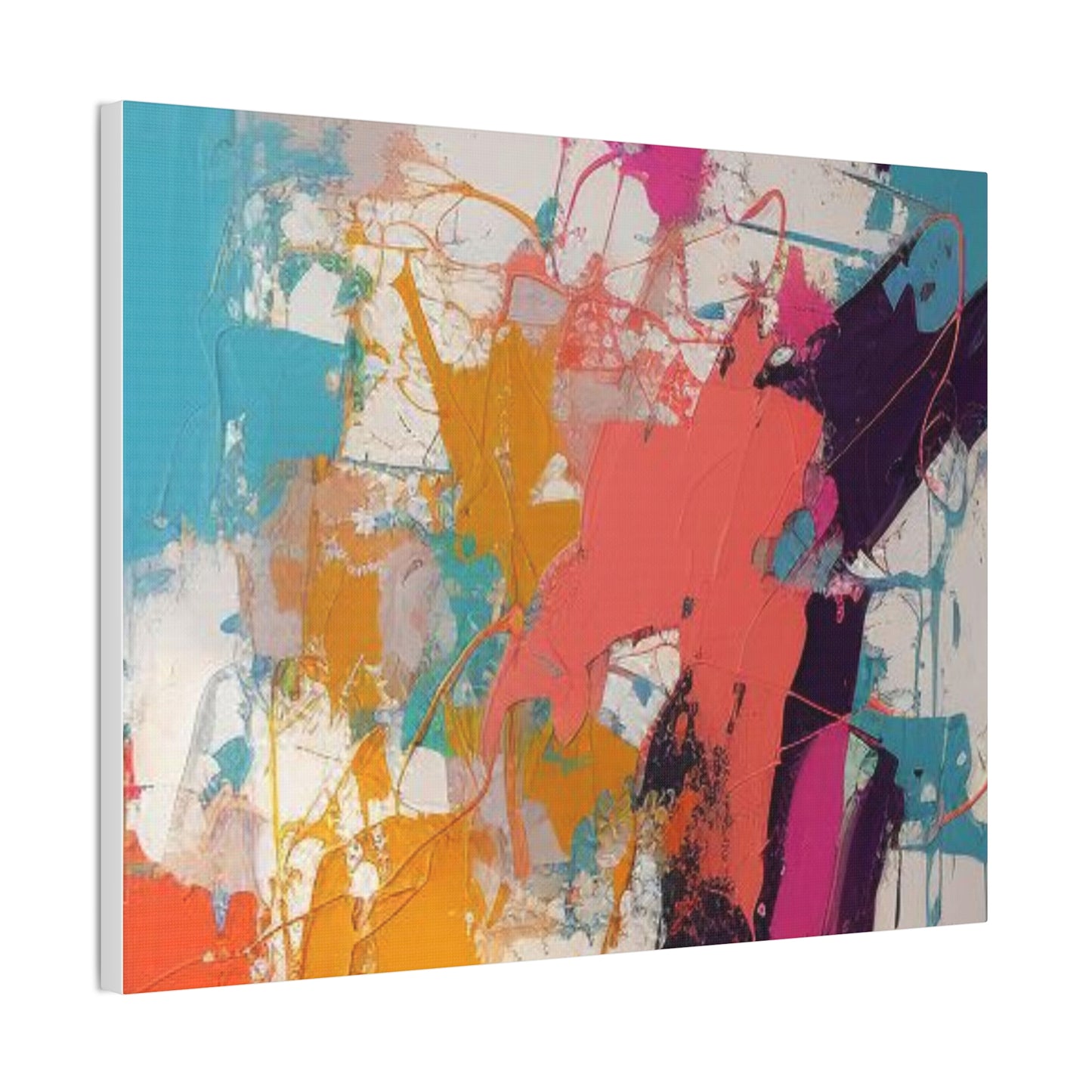 Primary Elegance: A Symphony of Sophistication Canvas Print