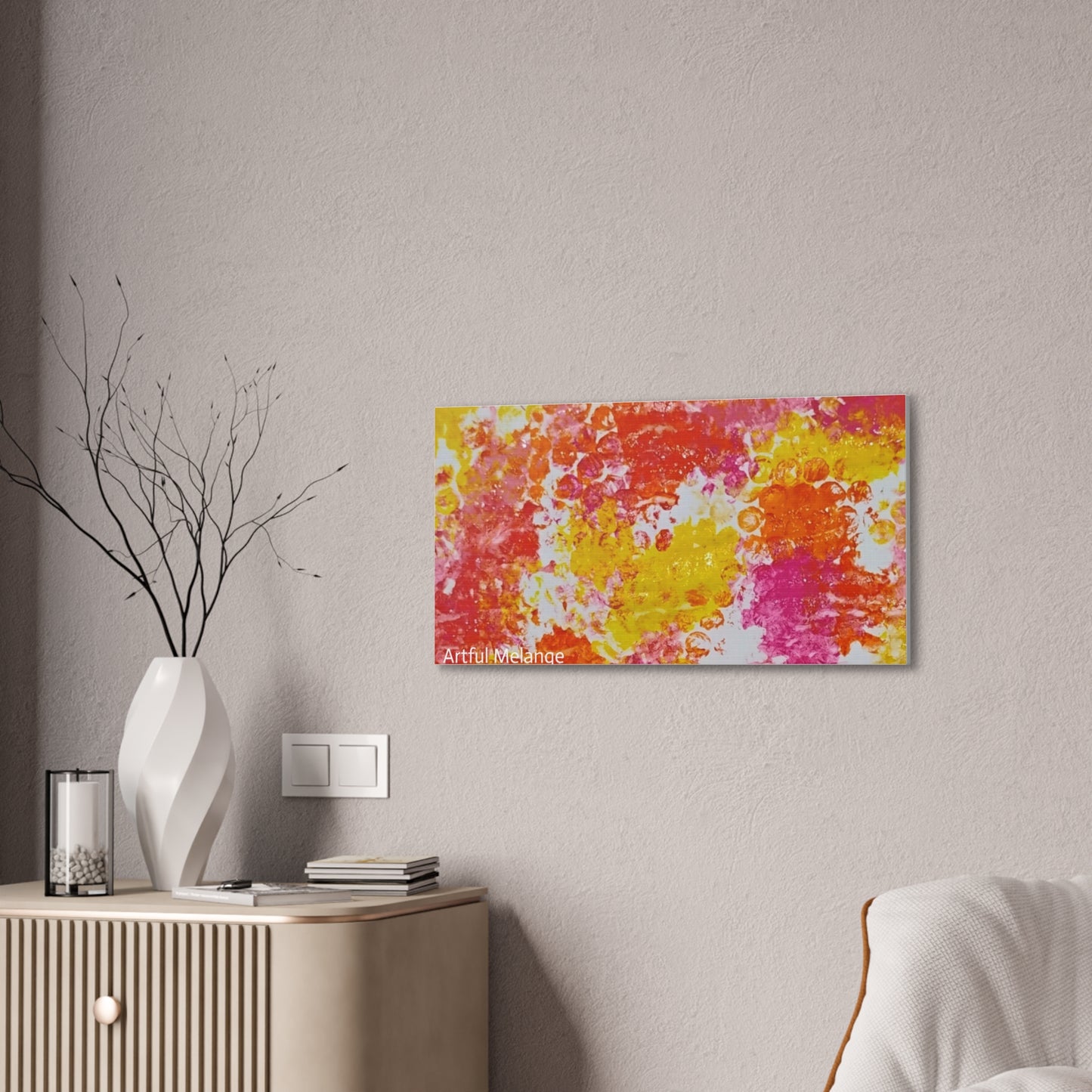 Acrylic Abstract Canvas Print - Richly Textured Artistry