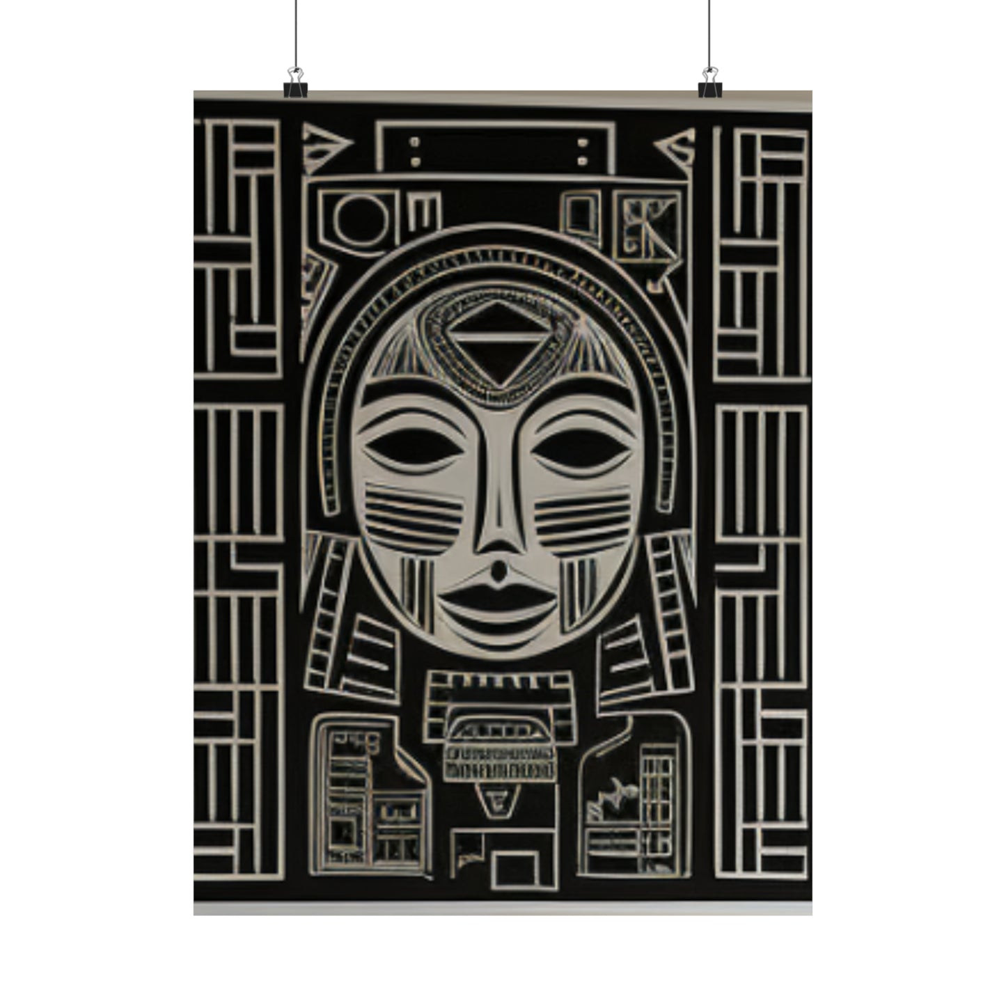 African Essence Matte Vertical Canvas Poster