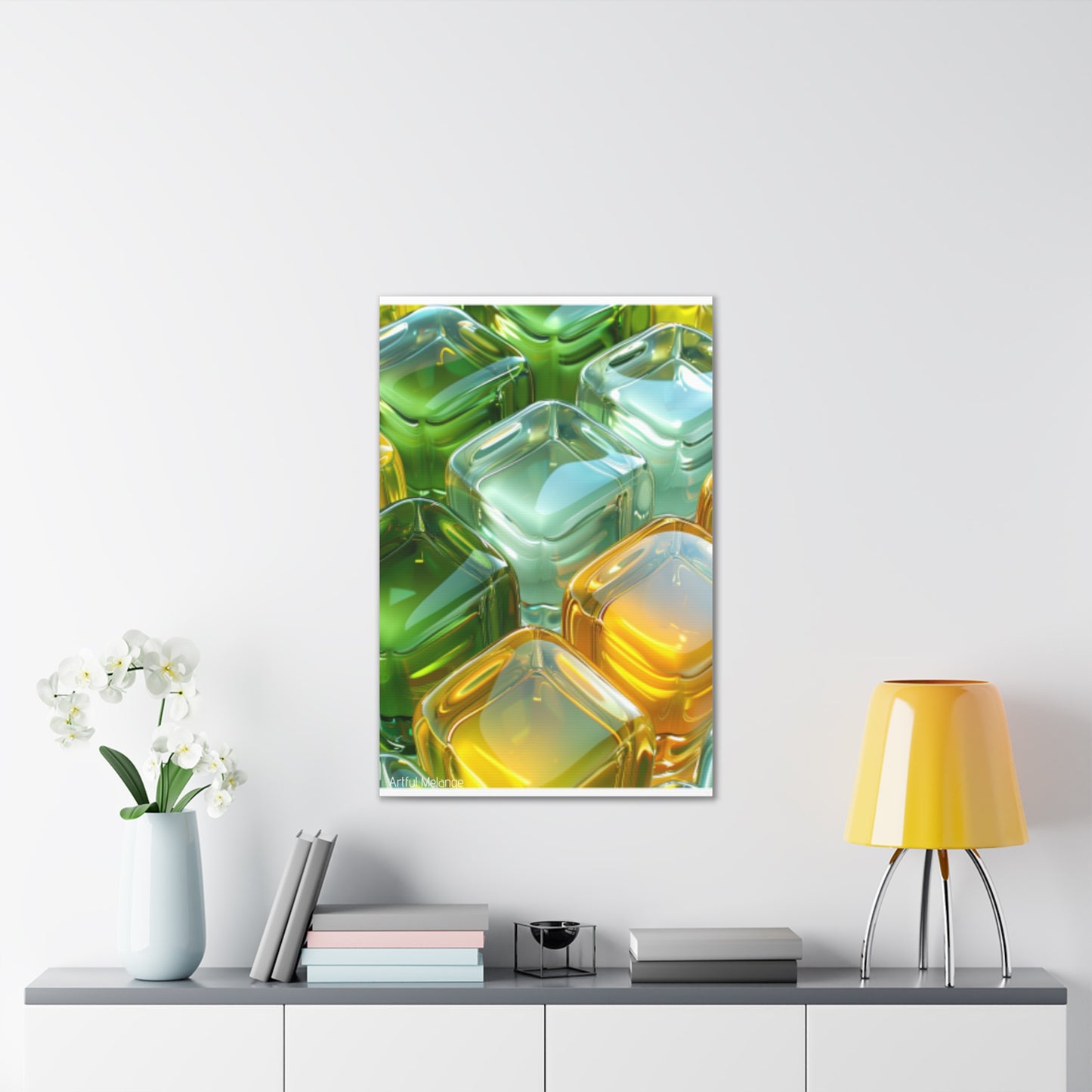 Primary Elegance: A Symphony of Sophistication Canvas Print