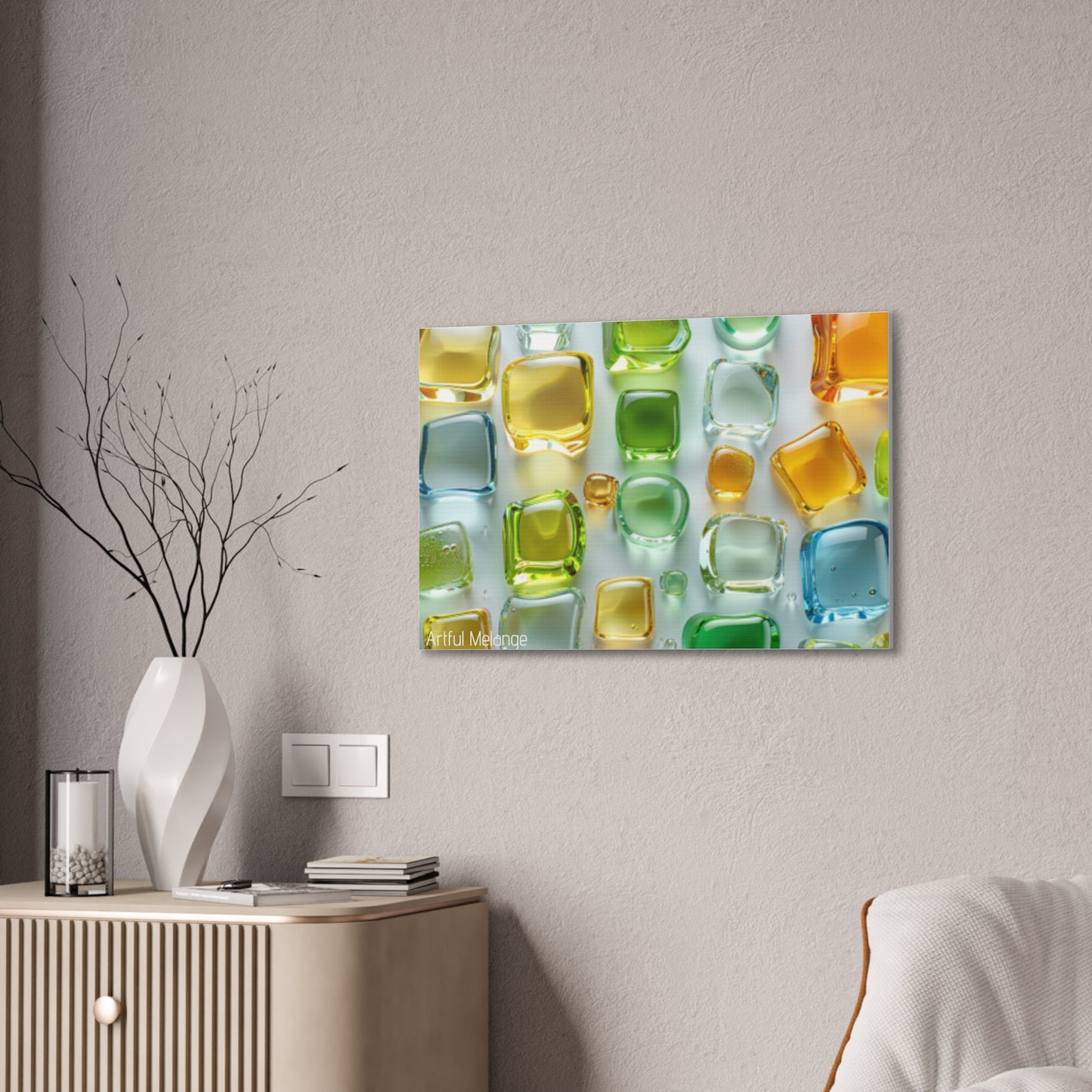 Primary Elegance: A Symphony of Sophistication Canvas Print