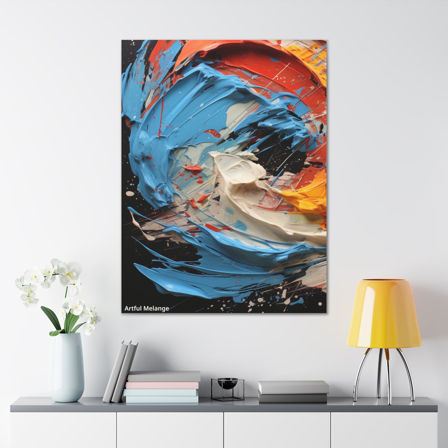 Acrylic Abstract  Canvas Print - Richly Textured Artistry