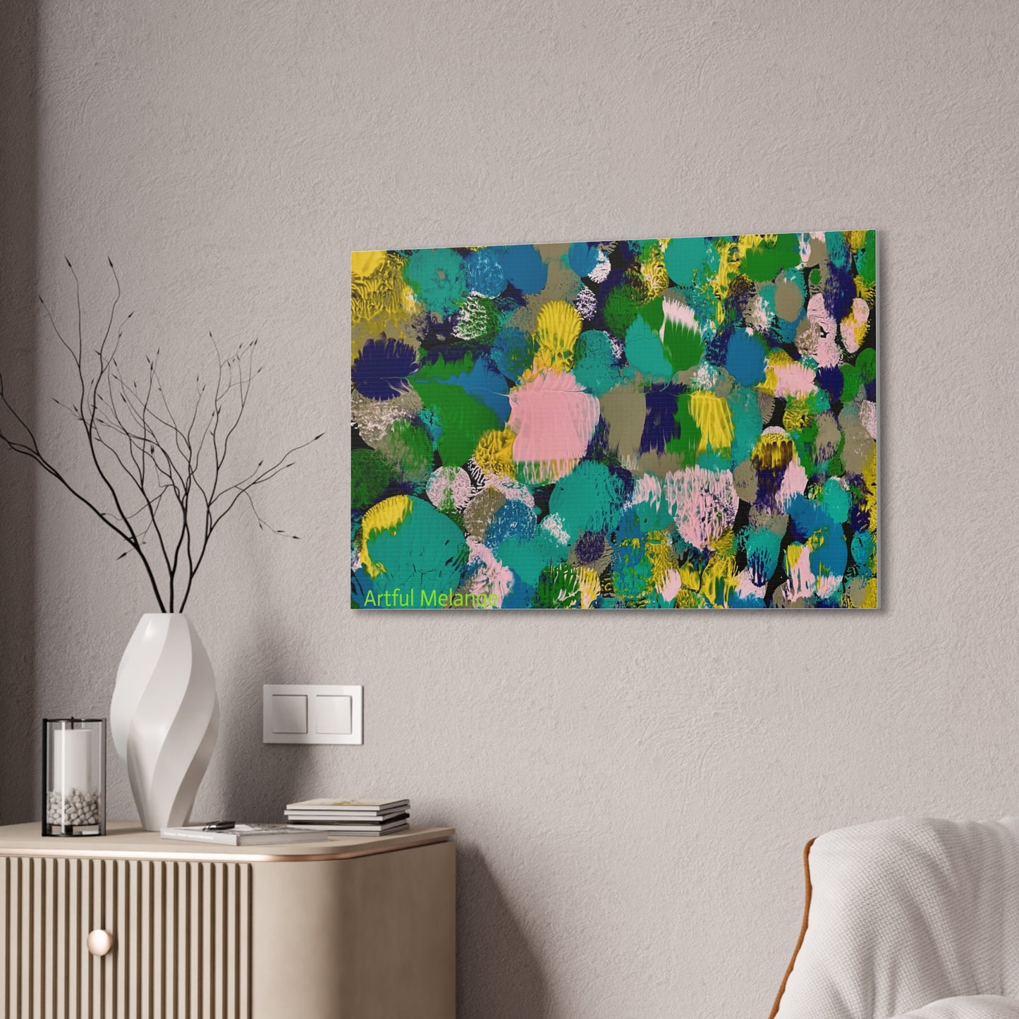 Acrylic Abstract Canvas Print - Richly Textured Artistry