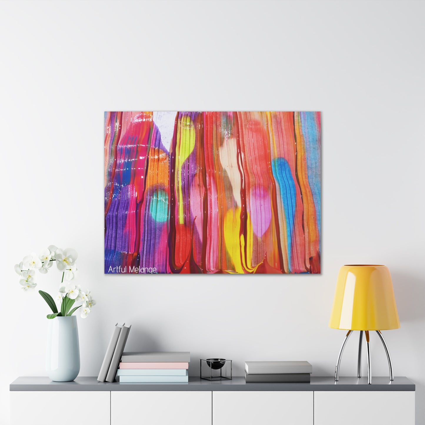 Primary Elegance: A Symphony of Sophistication Canvas Print