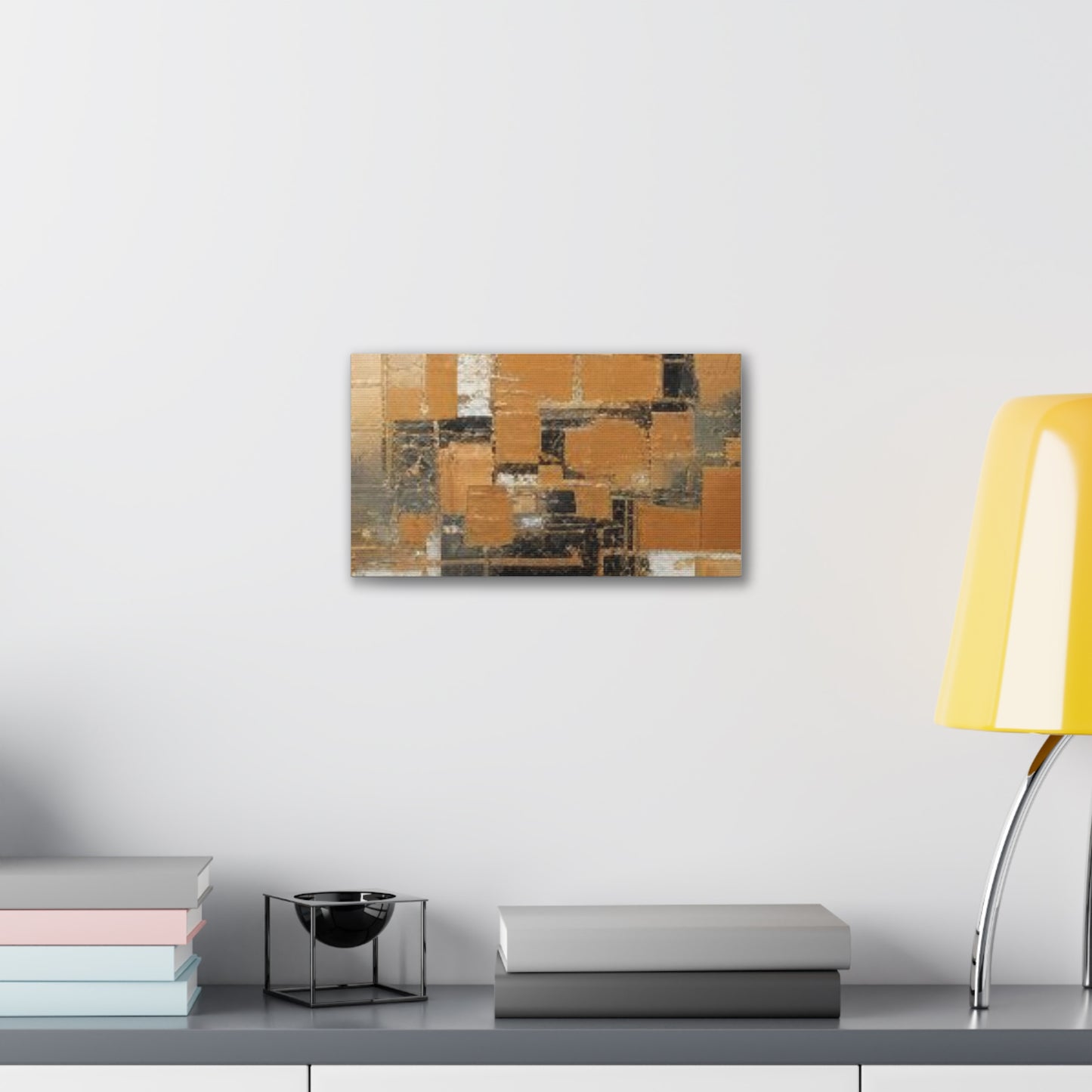 Gold and Black Elegance: A Symphony of Sophistication Canvas Print