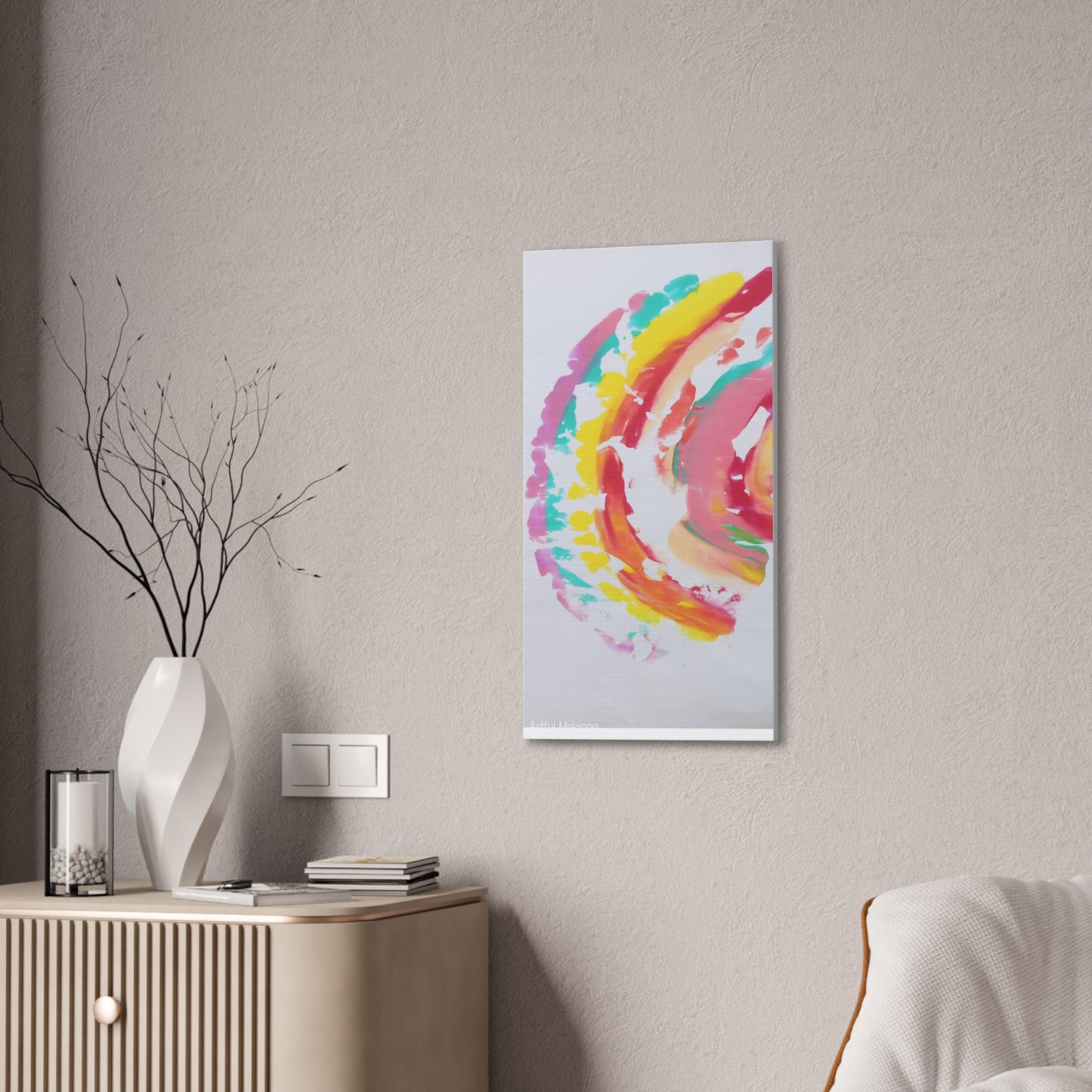 Primary Elegance: A Symphony of Sophistication Canvas Print