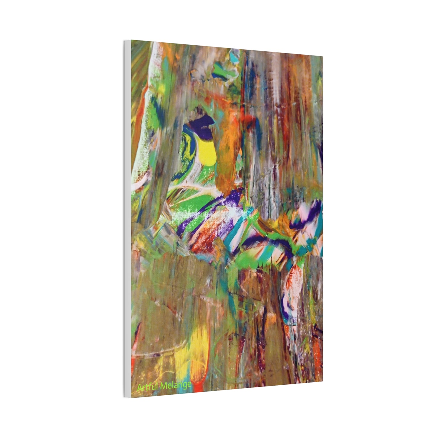 Acrylic Abstract Canvas Print - Richly Textured Artistry