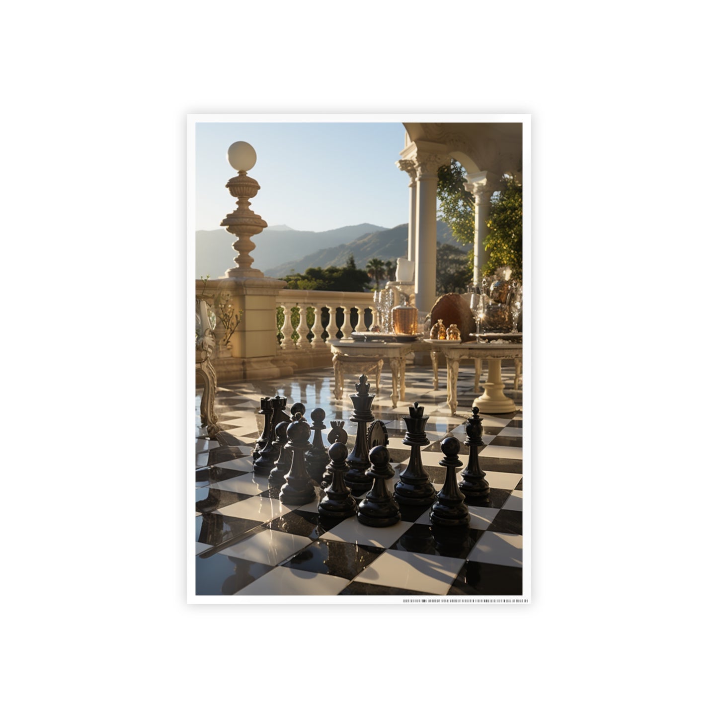 Grandmaster Majesty- Chess Set Poster Print Series