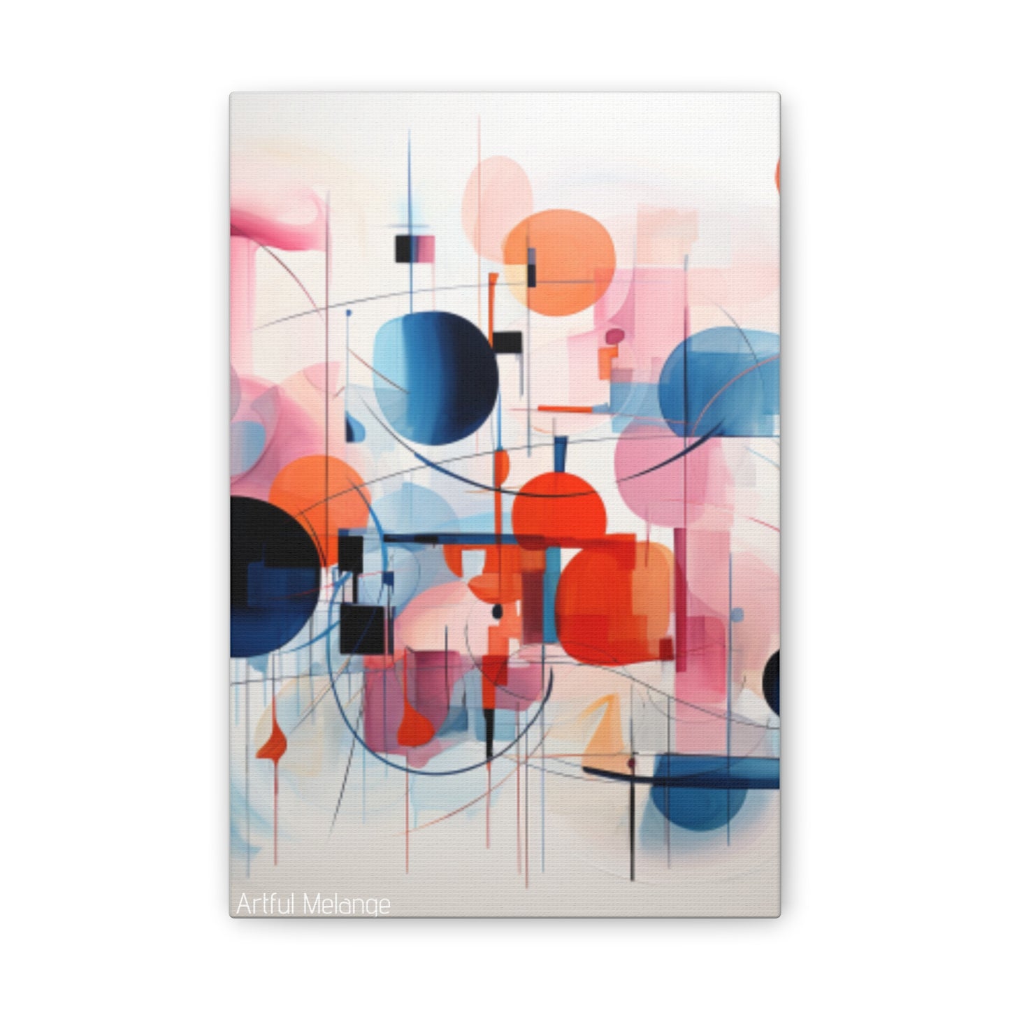 Primary Elegance: A Symphony of Sophistication Canvas Print