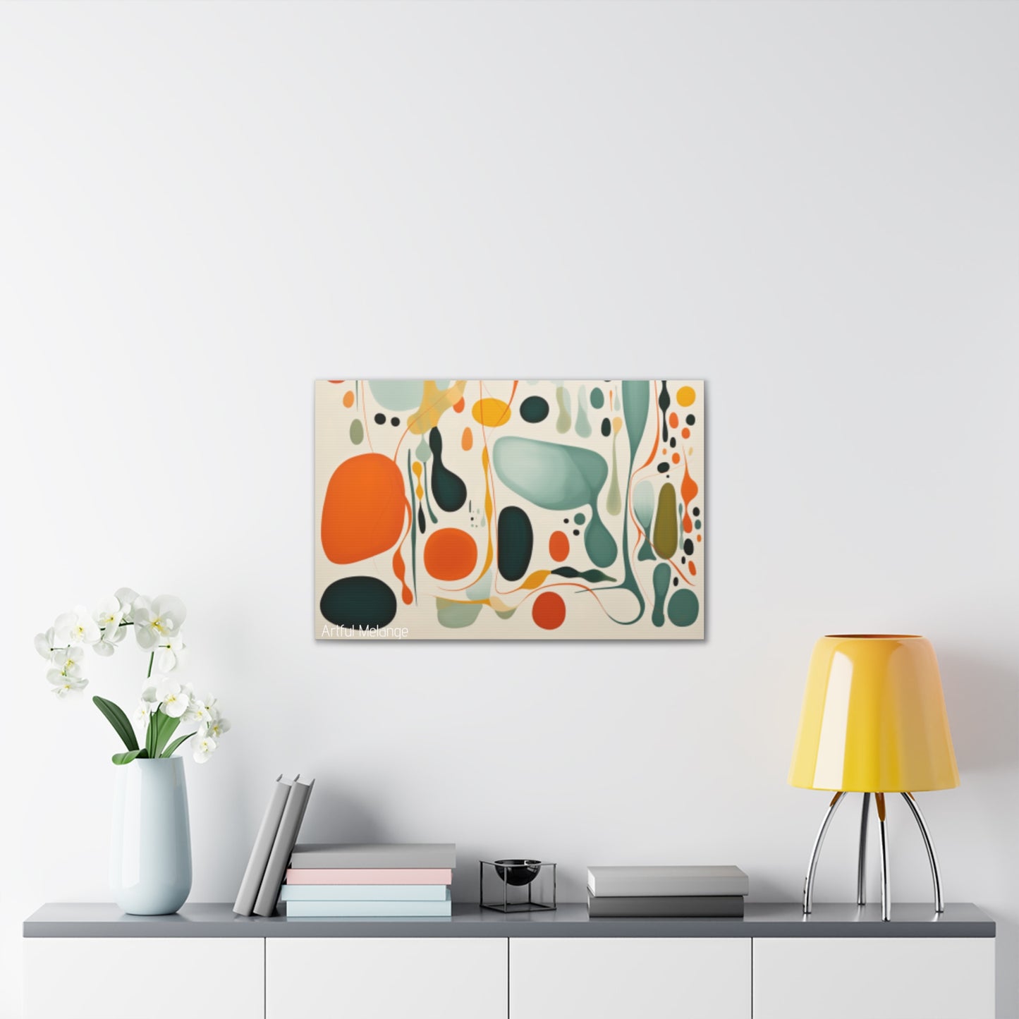 Primary Elegance: A Symphony of Sophistication Canvas Print