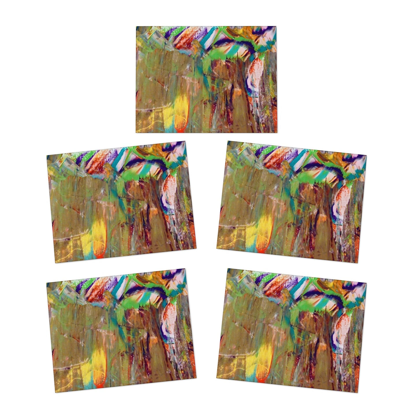 Elegance in Ink:  Abstract Art Note Card Set(5-Pack)