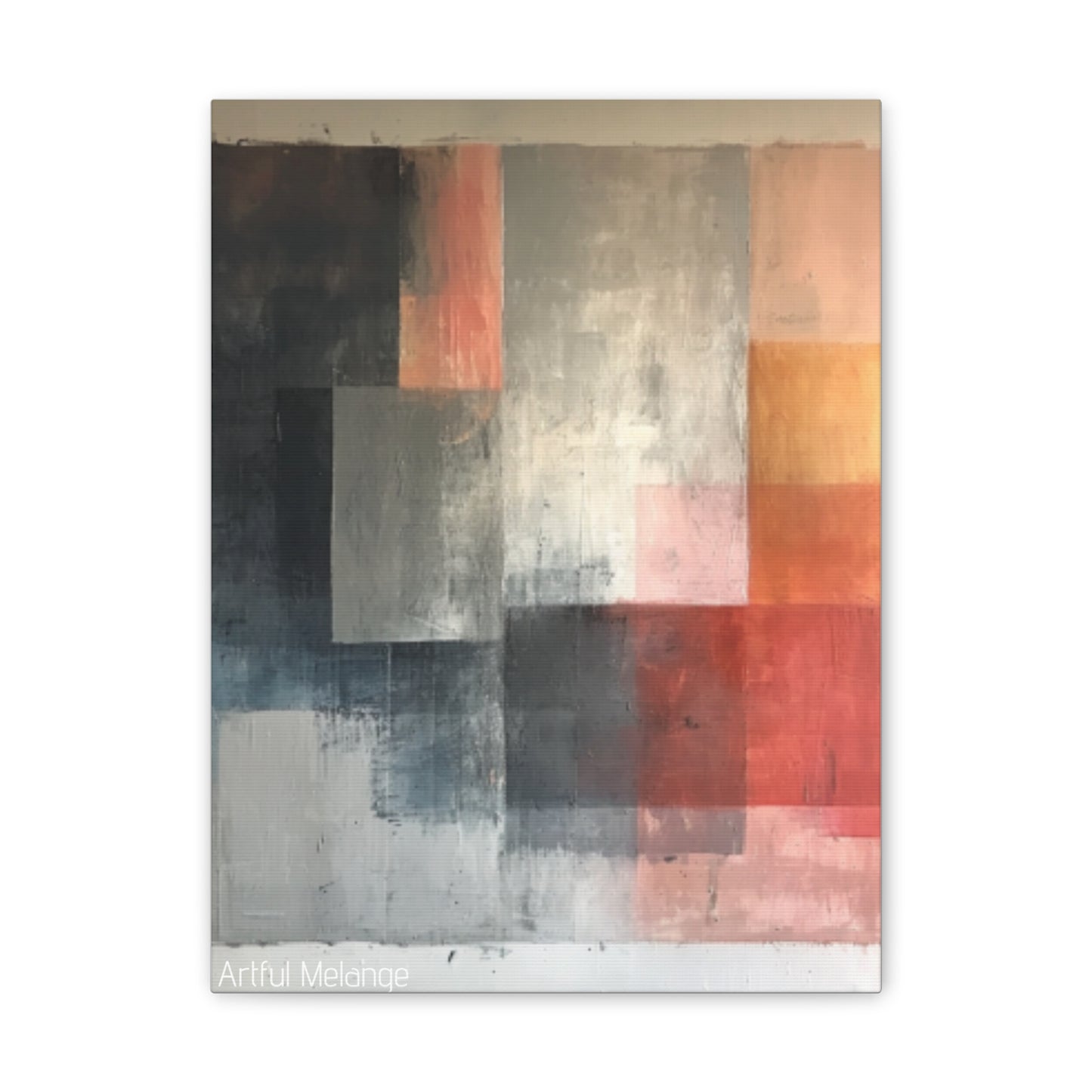 Primary Elegance: A Symphony of Sophistication Canvas Print