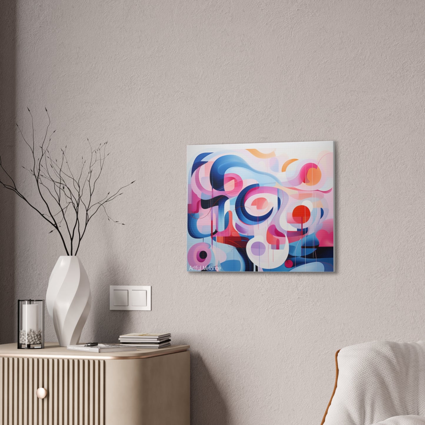 Primary Elegance: A Symphony of Sophistication Canvas Print