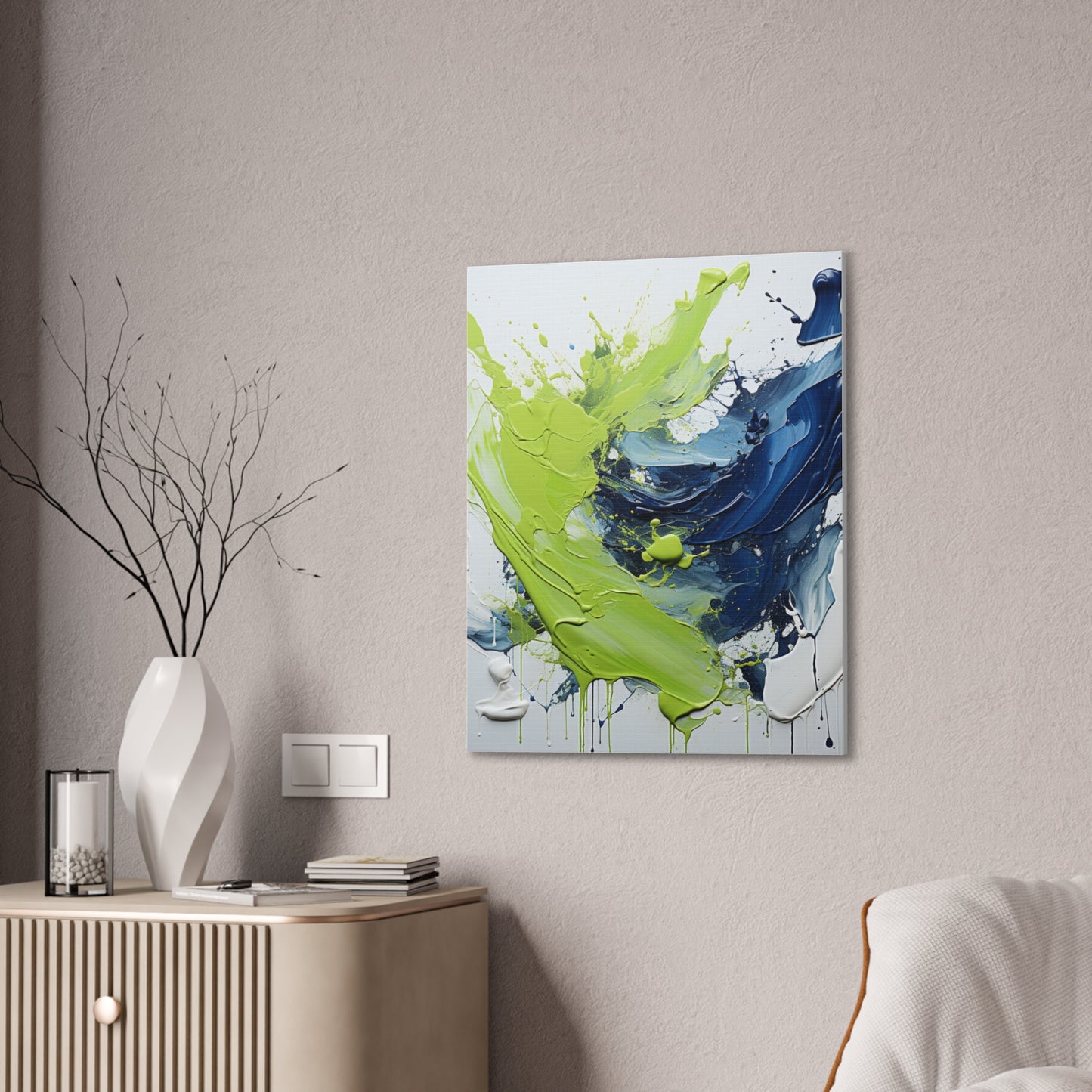 Acrylic Abstract Canvas Print - Richly Textured Artistry