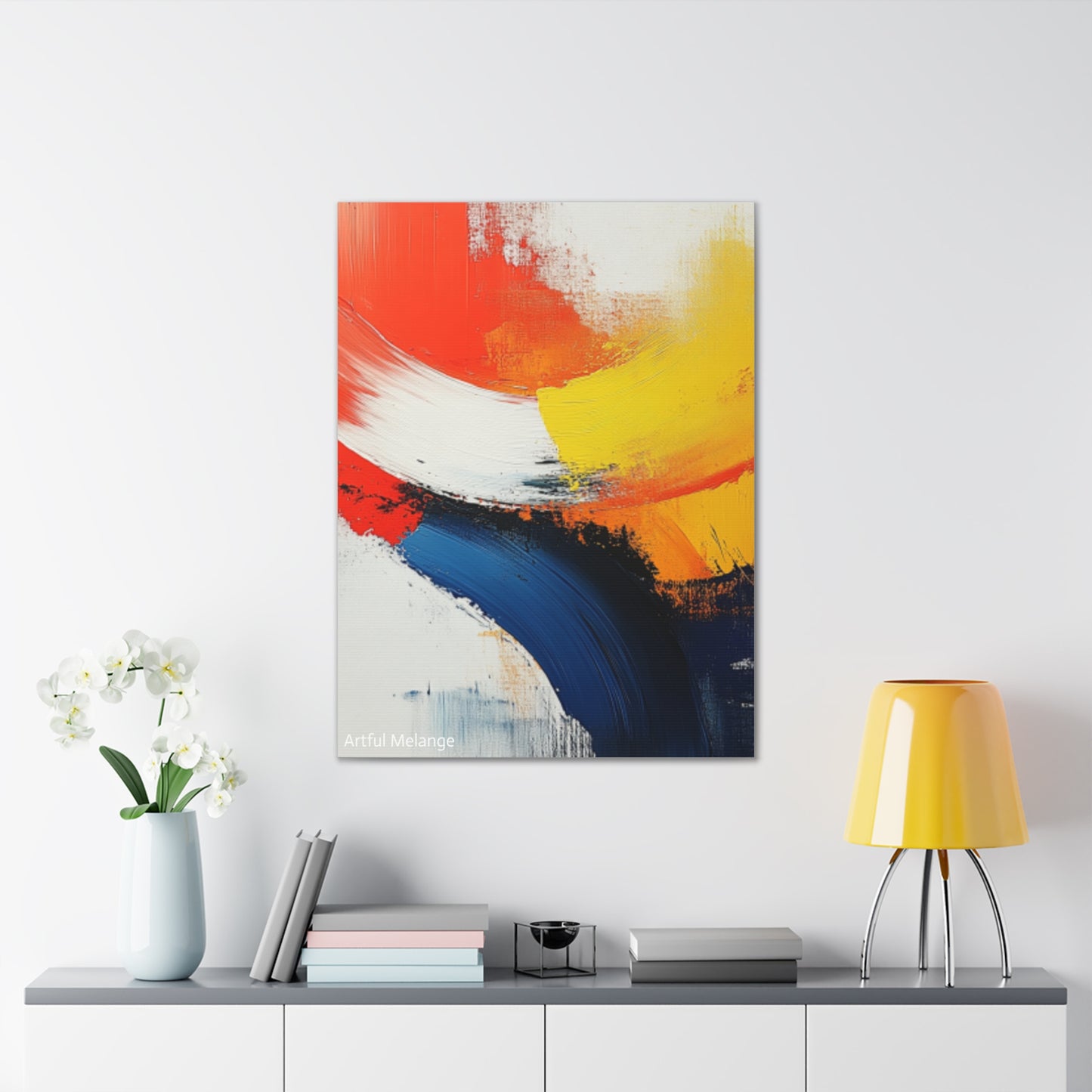 Acrylic Abstract Canvas Print - Richly Textured Artistry