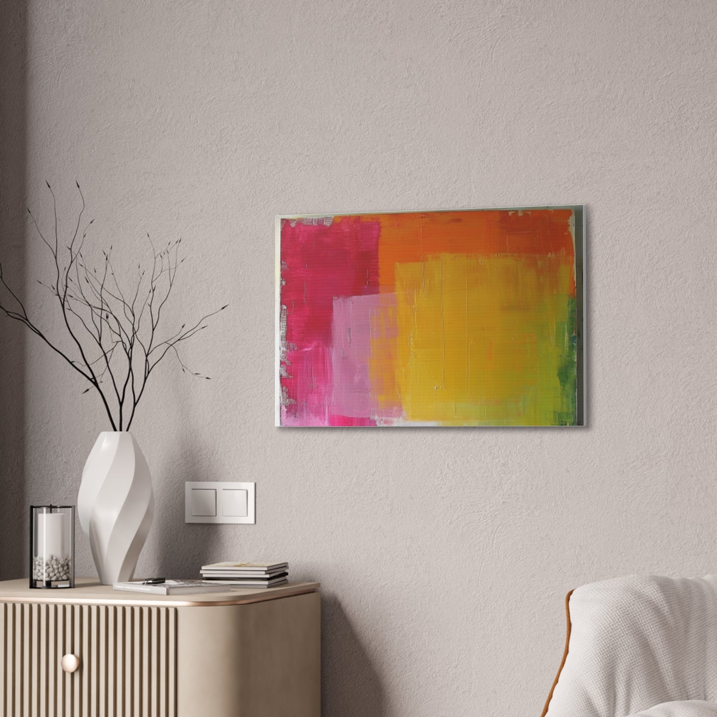 Primary Elegance: A Symphony of Sophistication Canvas Print