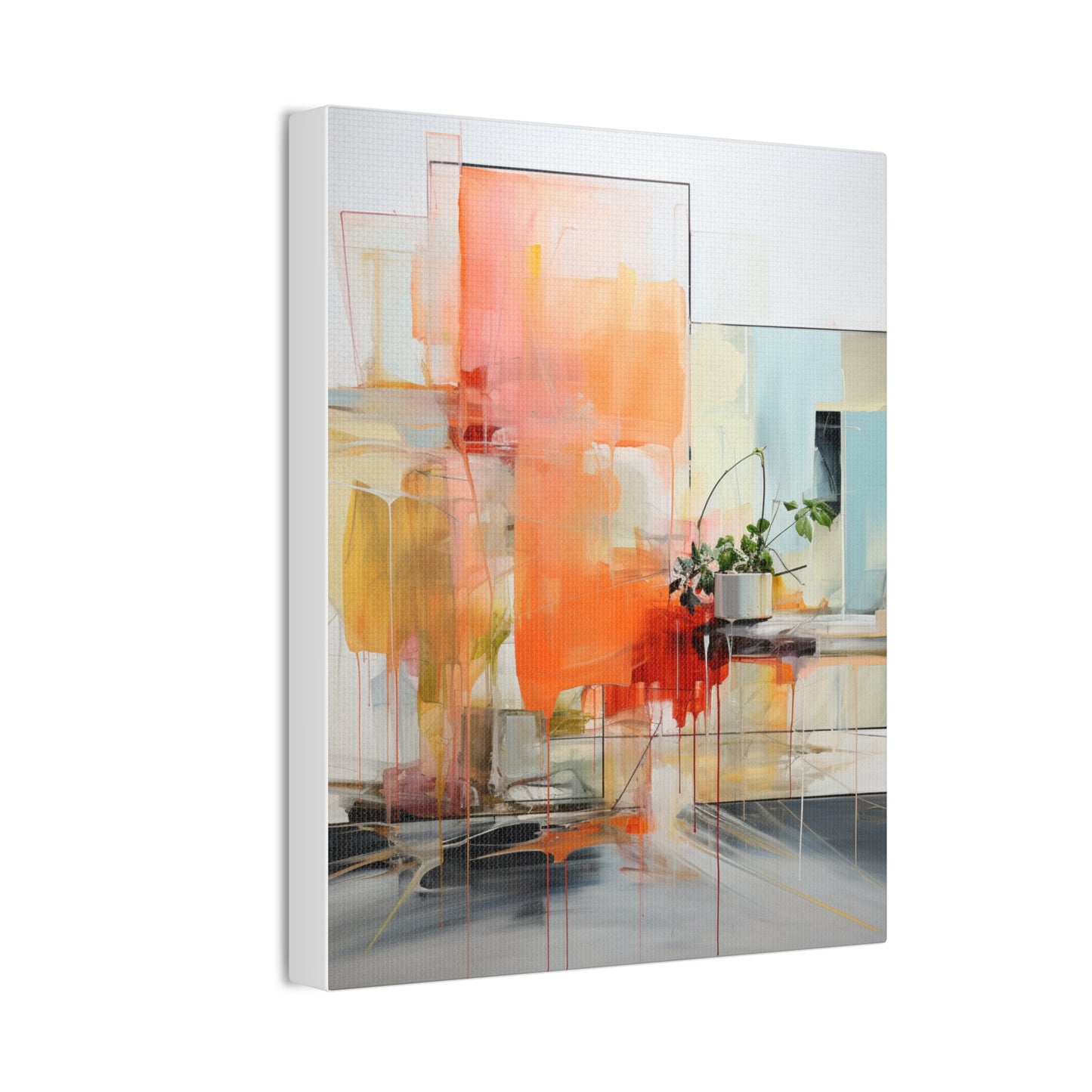 Timeless Elegance: Refined Muted Hues Canvas Print for Sophisticated Living Spaces