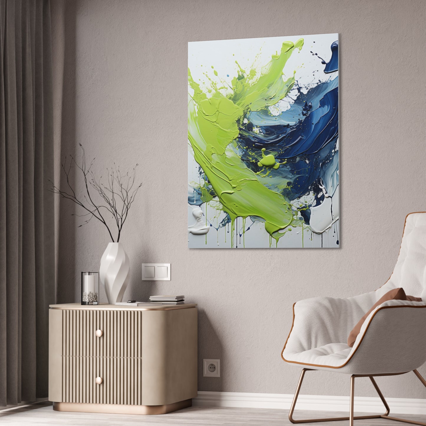 Acrylic Abstract Canvas Print - Richly Textured Artistry