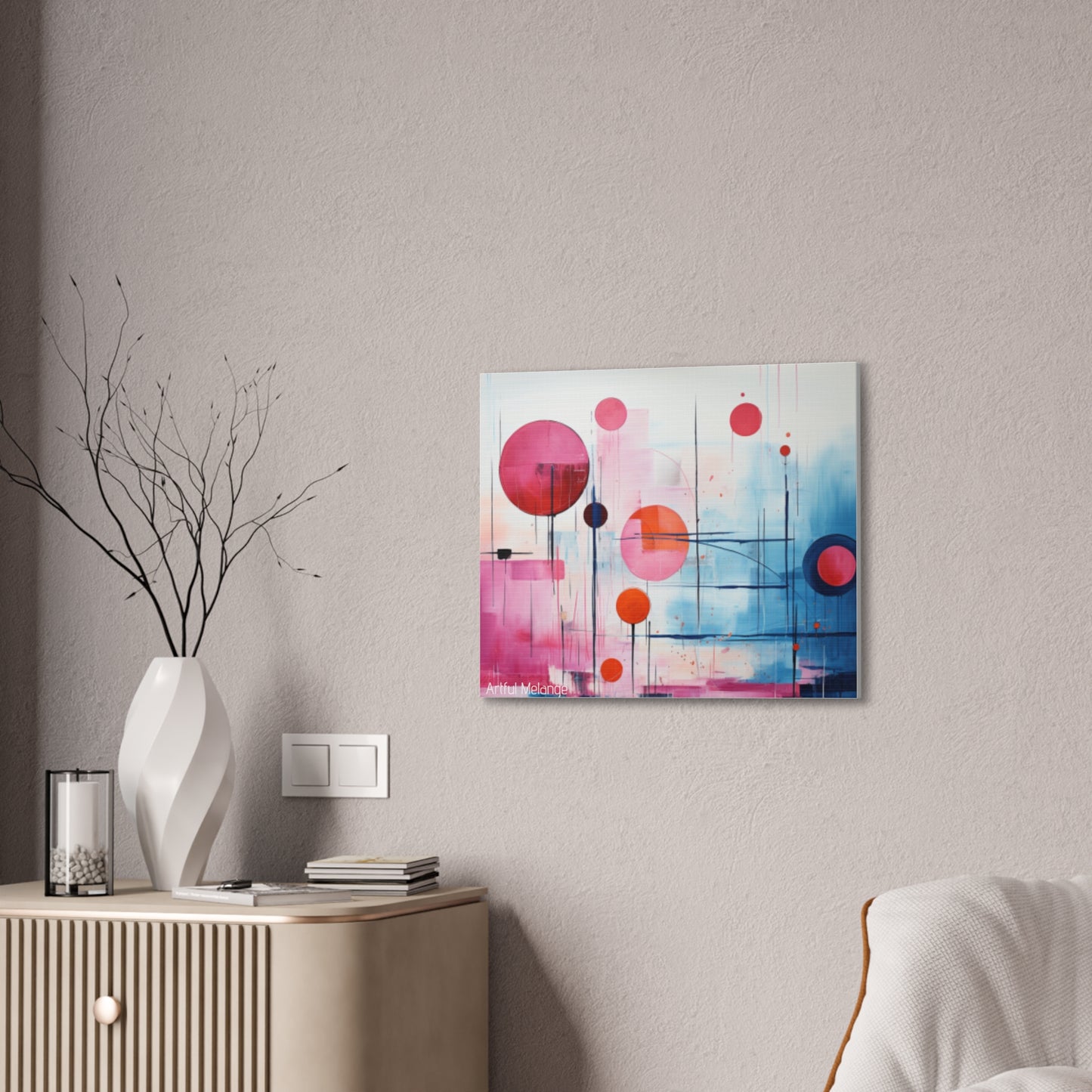 Primary Elegance: A Symphony of Sophistication Canvas Print