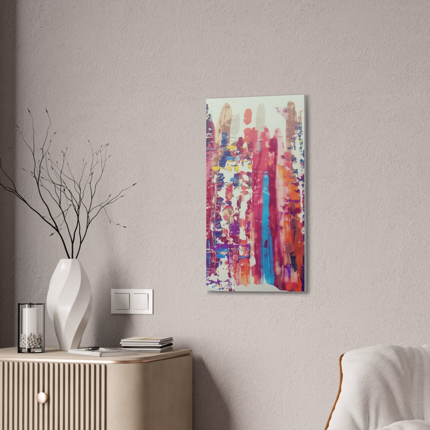 Primary Elegance: A Symphony of Sophistication Canvas Print