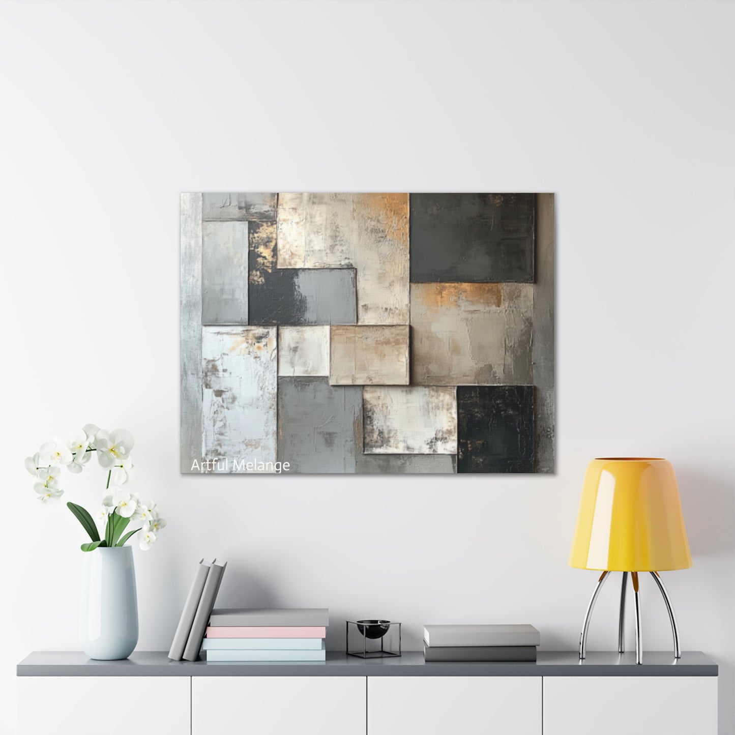 Acrylic Abstract Canvas Print - Richly Textured Artistry