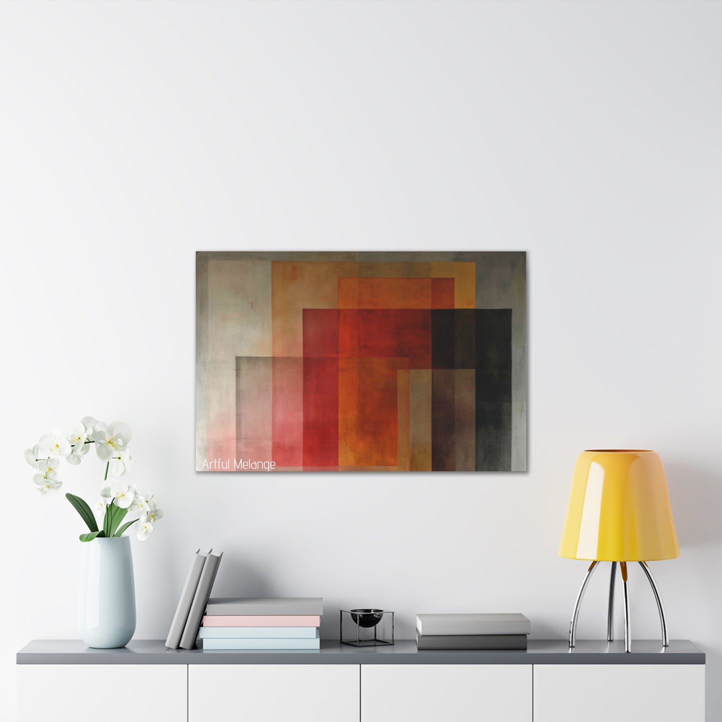 Primary Elegance: A Symphony of Sophistication Canvas Print