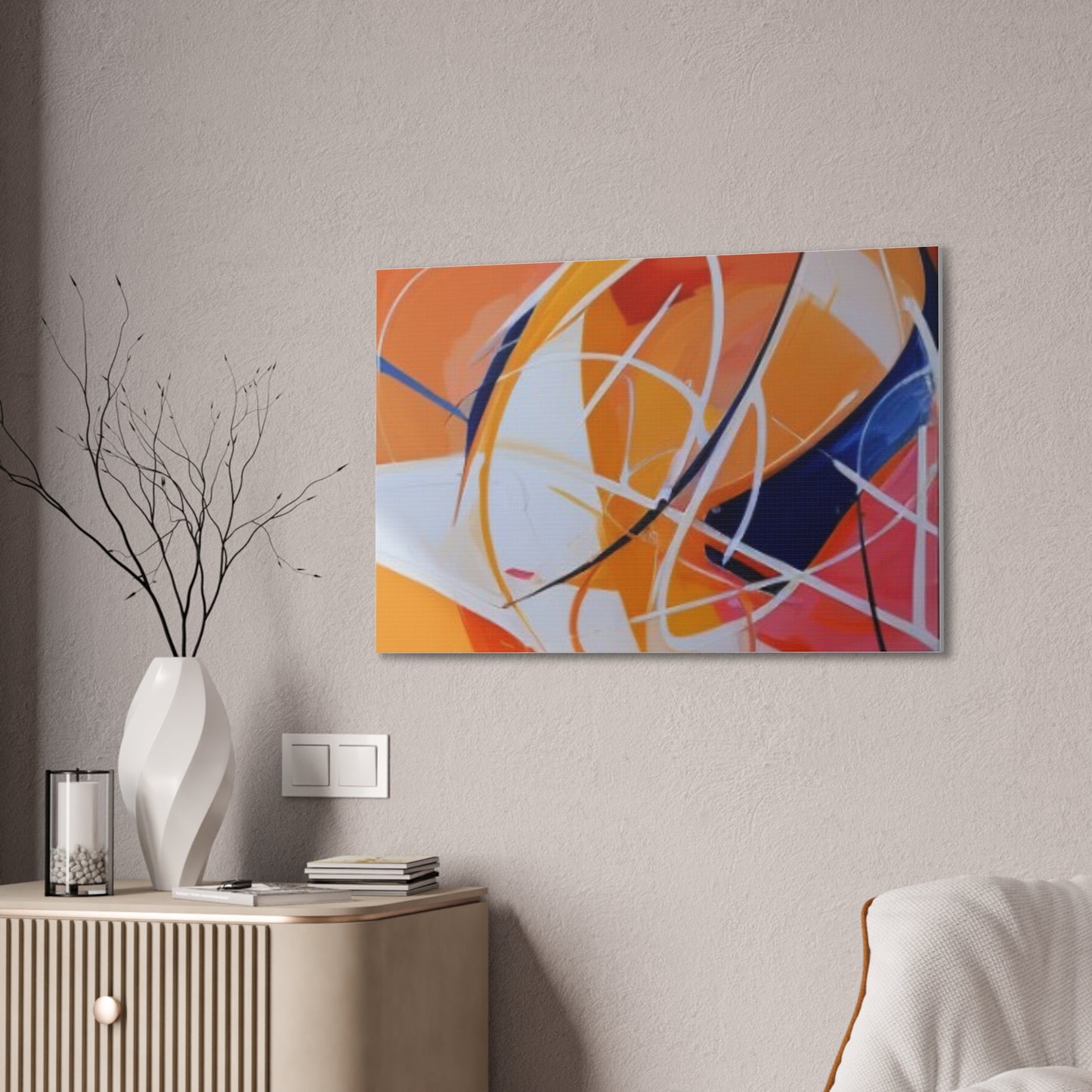 Primary Elegance: A Symphony of Sophistication Canvas Print