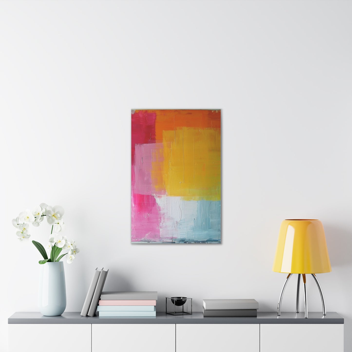 Primary Elegance: A Symphony of Sophistication Canvas Print