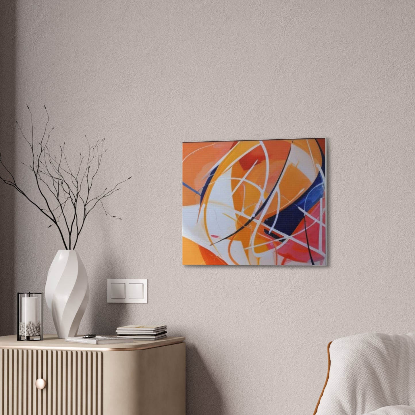 Primary Elegance: A Symphony of Sophistication Canvas Print